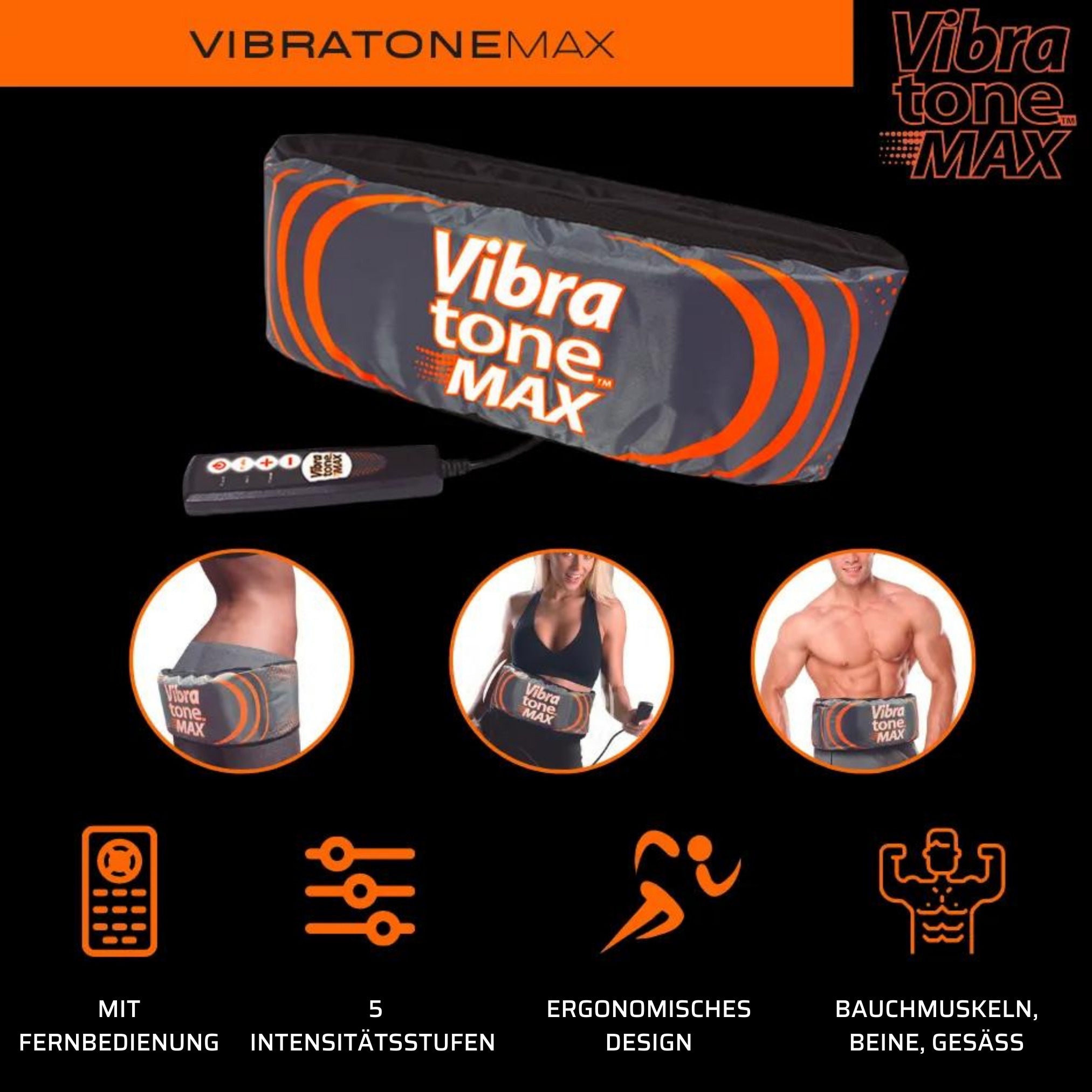 Best Direct Vibrationsgrtel - Bauchmuskelmaschine - Trainingsgrtel  Vibratone Max online kaufen bei Netto