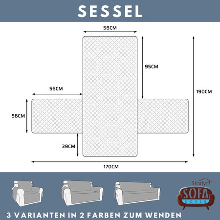 Starlyf® Sesselschoner, wasserabweisend, wendbar Sofa online Cover Netto bei kaufen
