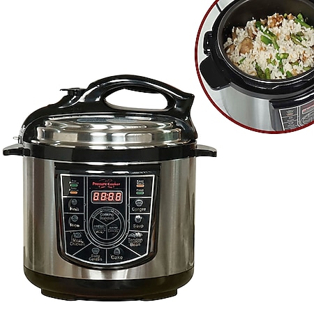 Starlyf® Multikocher - Schnellkochtopf - Reiskocher edelstahl Pressure Cooker - Bild 1