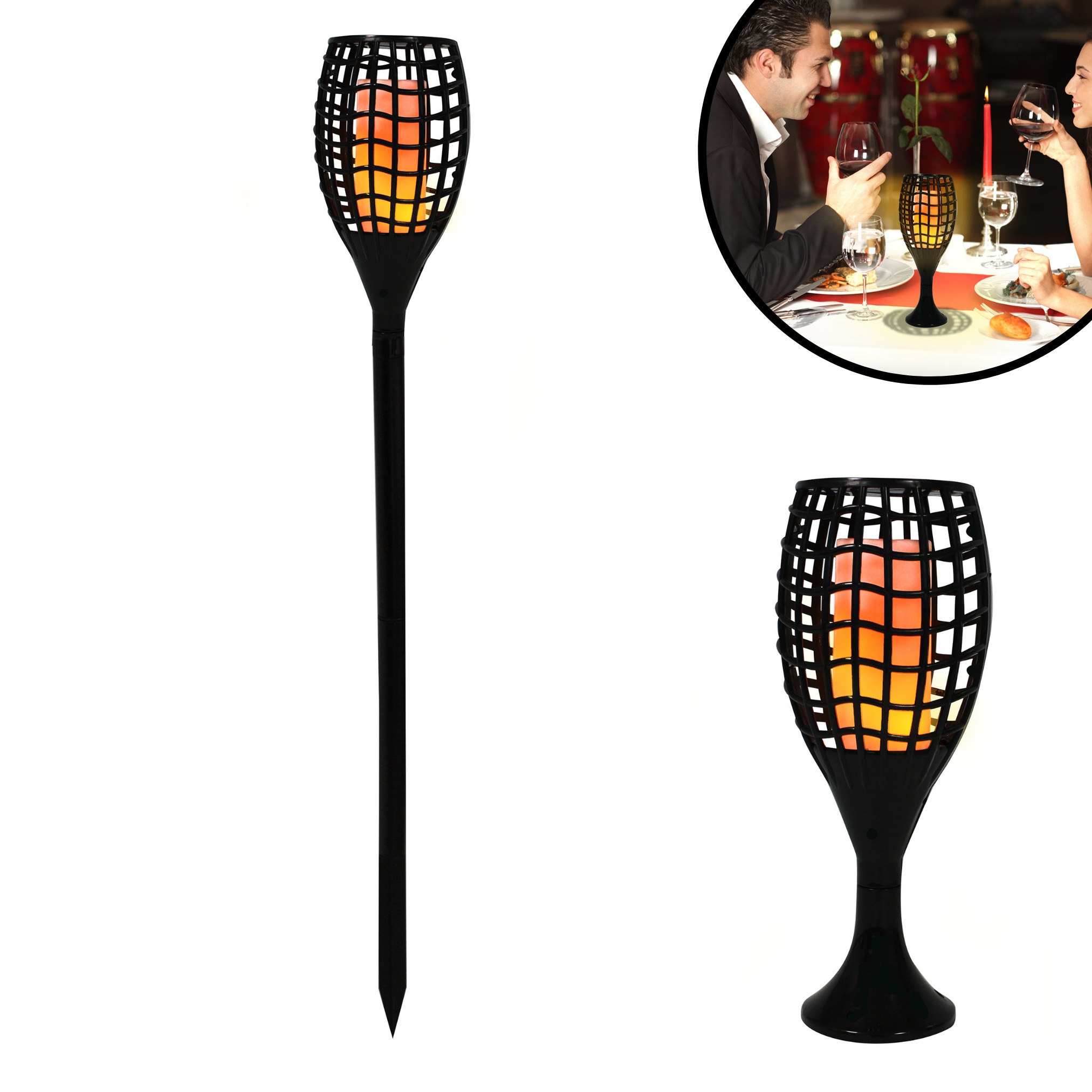 Starlyf® LED Solarleuchte, Solar Feuer Fackel für den Garten Flame