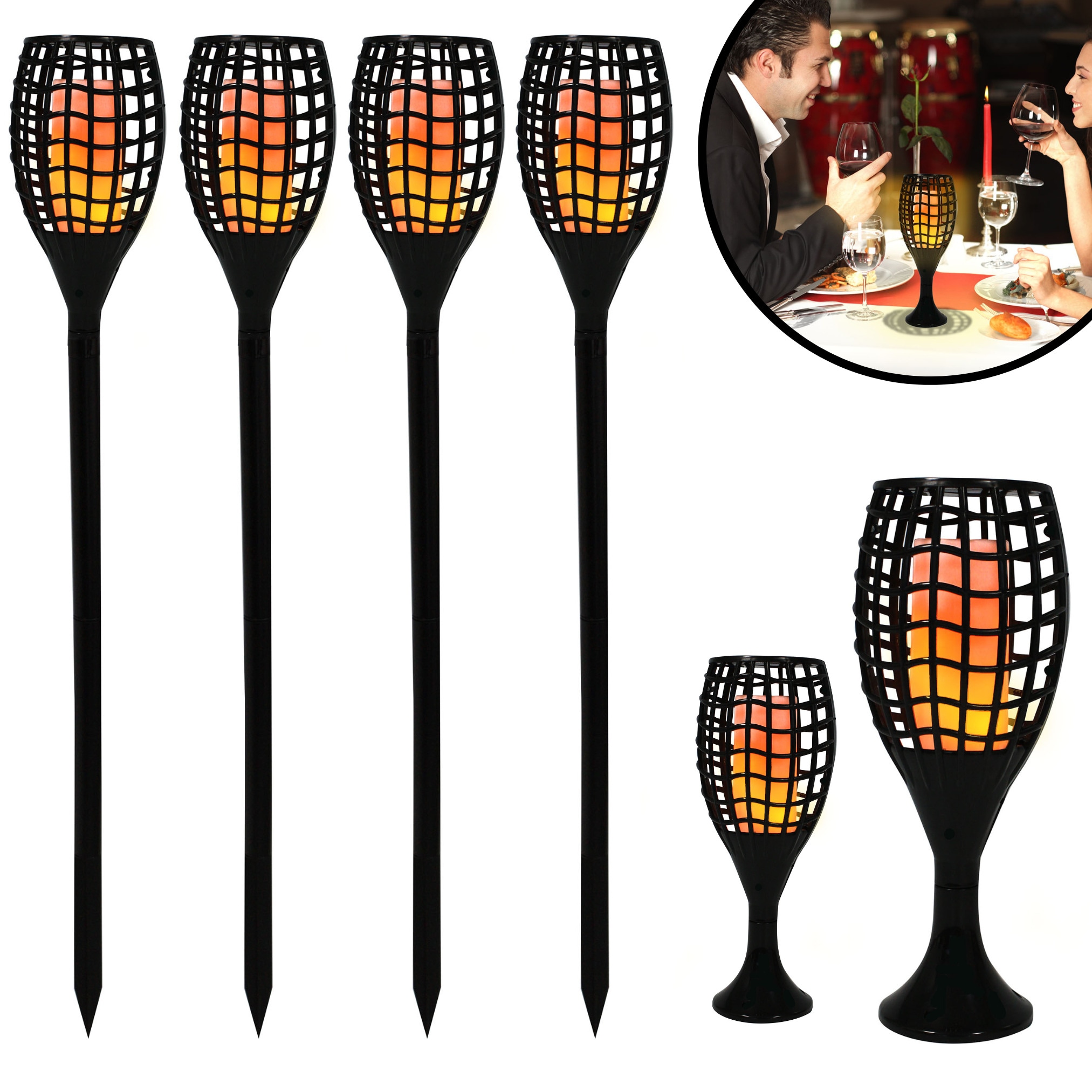 Starlyf&reg; LED Solarleuchte, Solar Feuer Fackel f&uuml;r den Garten Flame - Bild 1