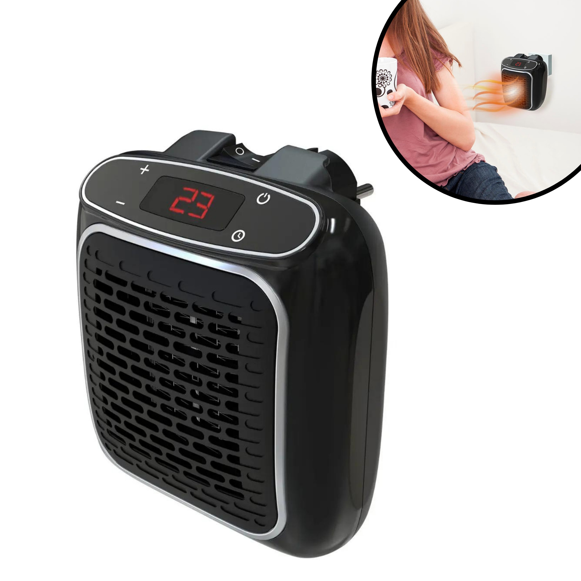 Starlyf&reg; Steckdosen Mini Wandheizger&auml;t - Heizl&uuml;fter Power Heater - Bild 1