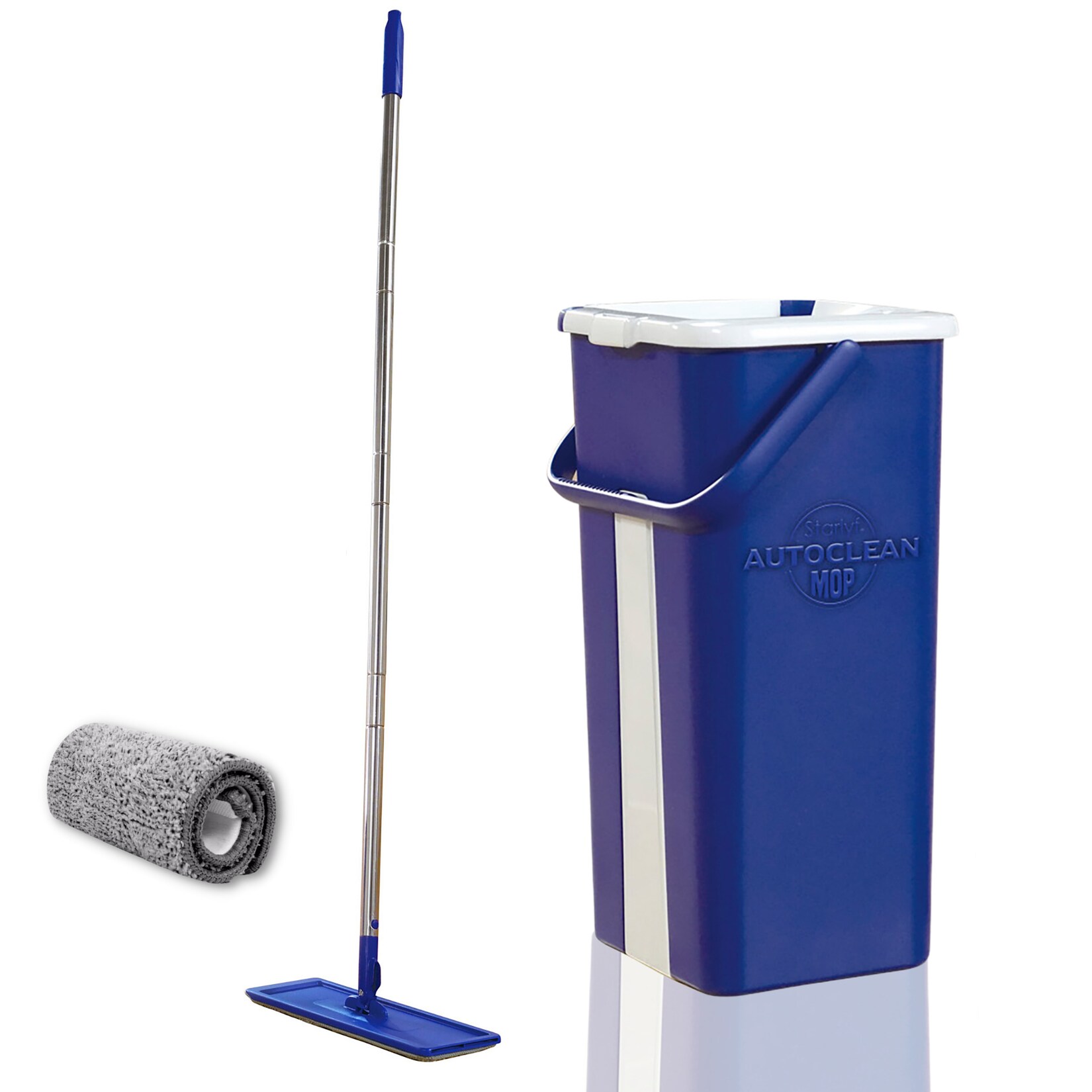 Starlyf® Bodenwischer Set, Wischsystem selbstreinigend, Doppelkammereimer Autoclean Mop | 00644812044823