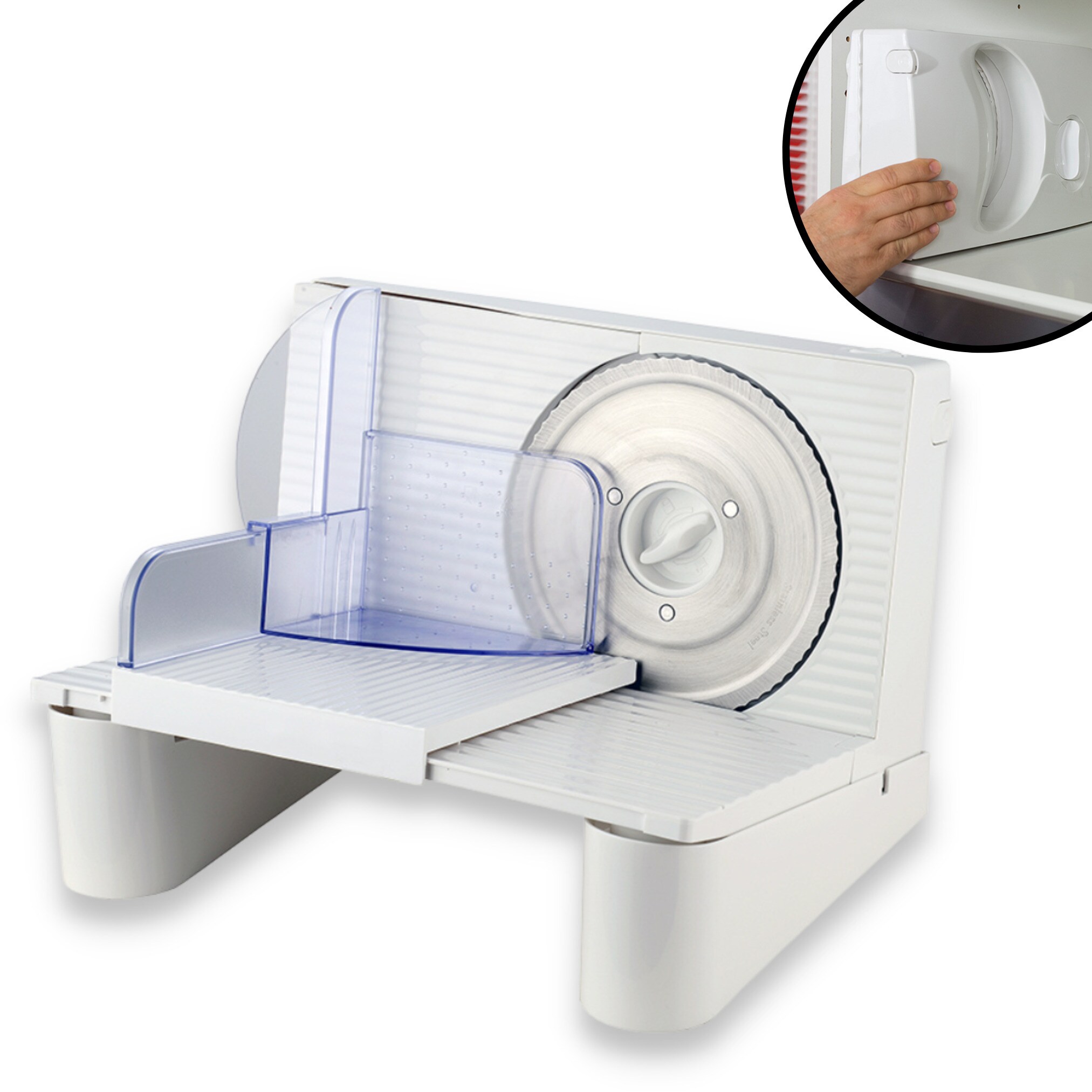 Starlyf&reg; Kunststoff Allesschneider, klappbar - elektrisch Professional Slicer - Bild 1