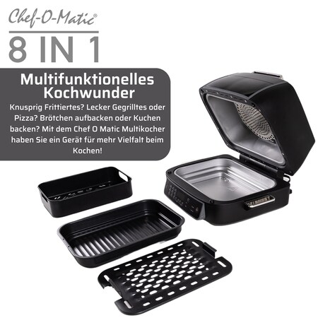 Best Direct® Multikocher - Heißluftfritteuse online kaufen 1 - Grill Chef-O-Matic® Ofen Netto 8 Mini - bei Backofen in