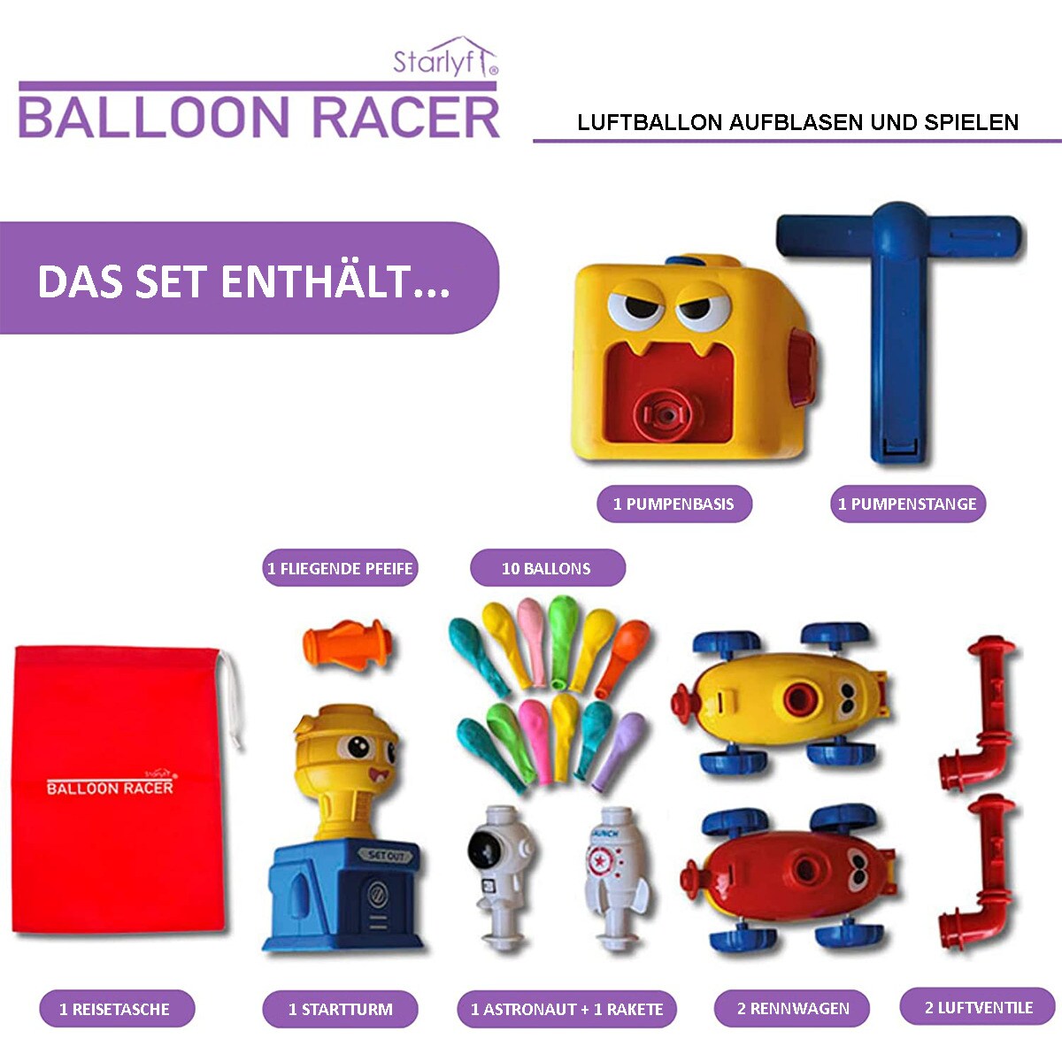 Luftballon Profi Abfüllautomat LUFT ohne Regler