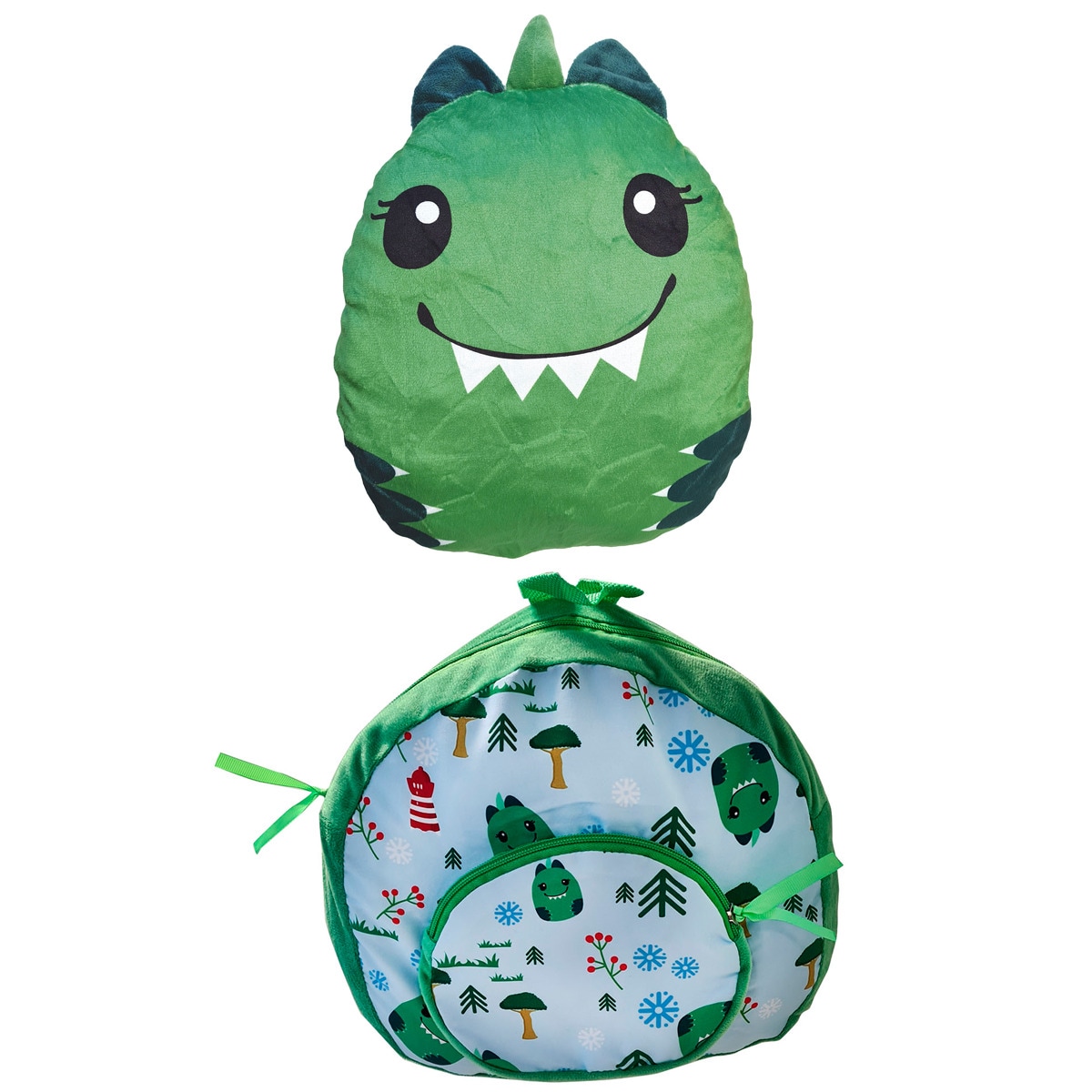 Best Direct&reg; 3in1 &ndash; Rucksack, Kissen oder Pl&uuml;schtier Dino Polypack - Bild 1