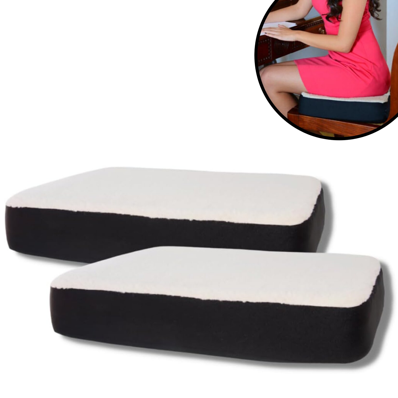 Best Direct® Sitzkissen, Gelkissen zum sitzen, Autositzkissen, Sitzerhöhung Dualuxe | 04250416125095