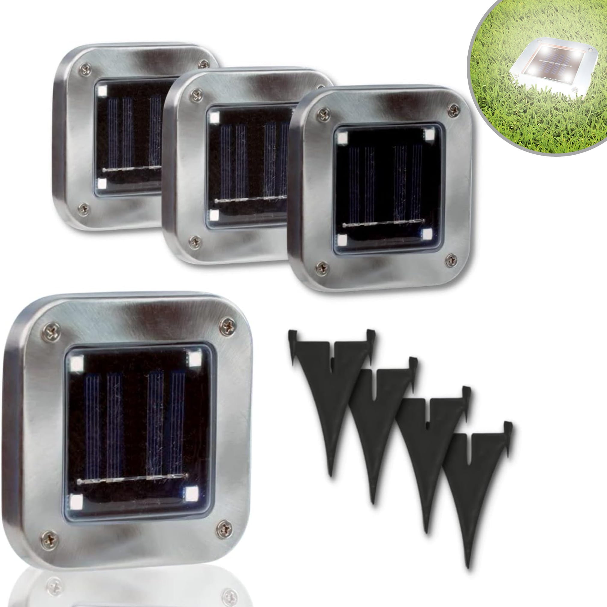 Starlyf&reg; Leistungsstarke Solar LED - Gartenstrahler 4 St&uuml;ck Solar Lights - Bild 1