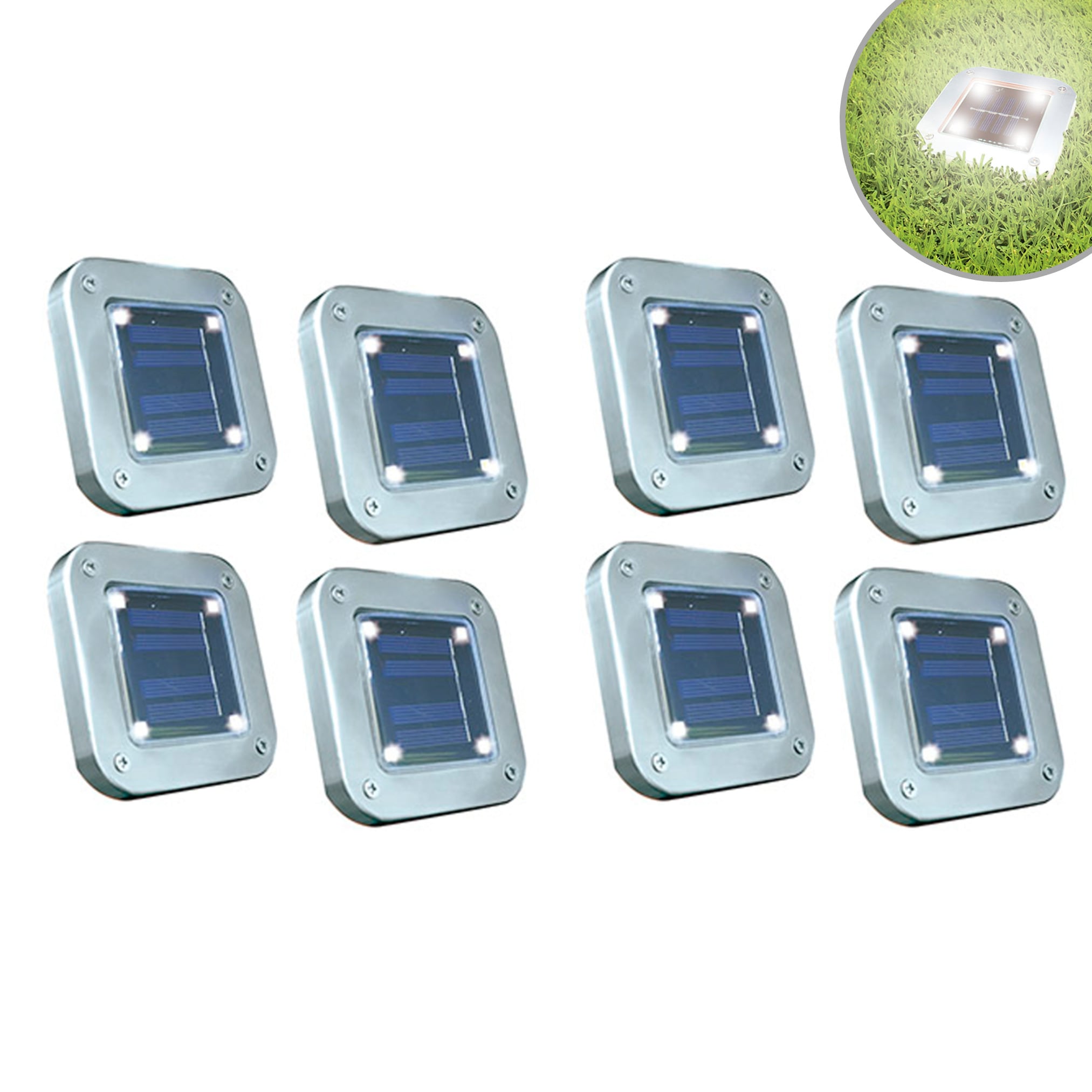 Starlyf&reg; Leistungsstarke LED - Gartenstrahler 8 St&uuml;ck Solar Lights - Bild 1