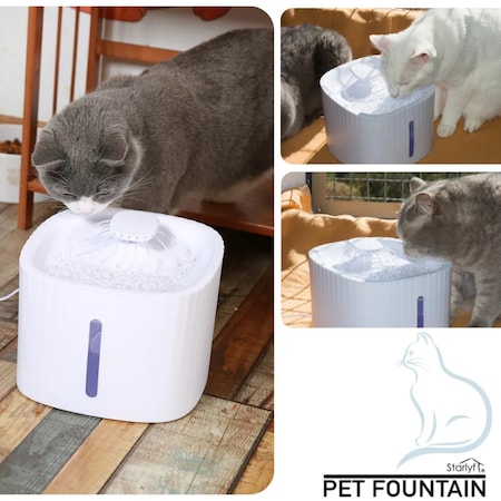 Starlyf® Trinkbrunnen - Brunnen für Katze und Hund - Wasserspender