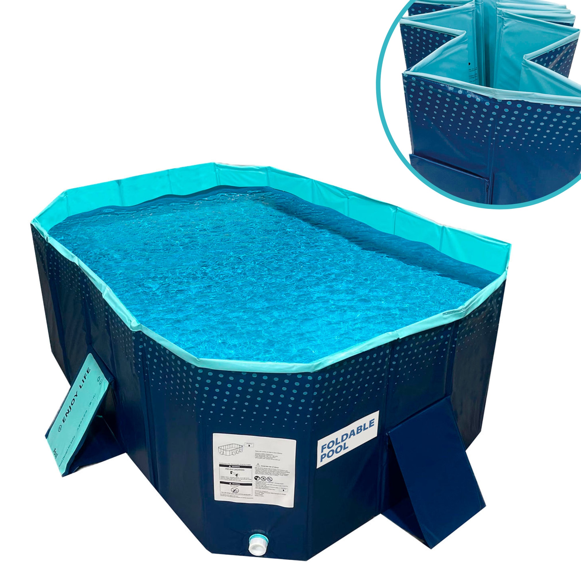 Starlyf&reg; Planschbecken, faltbarer Pool ohne Aufblasen, langlebig & robust Foldable Pool - Bild 1