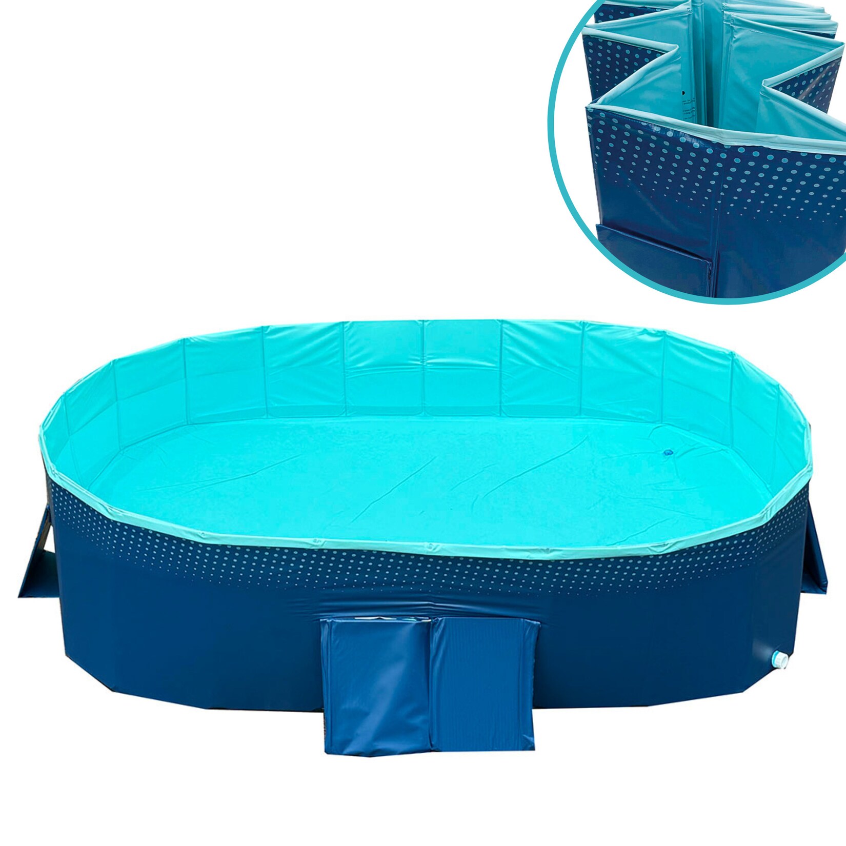 ® Planschbecken, faltbarer Pool ohne Aufblasen, langlebig & robust Foldable Pool