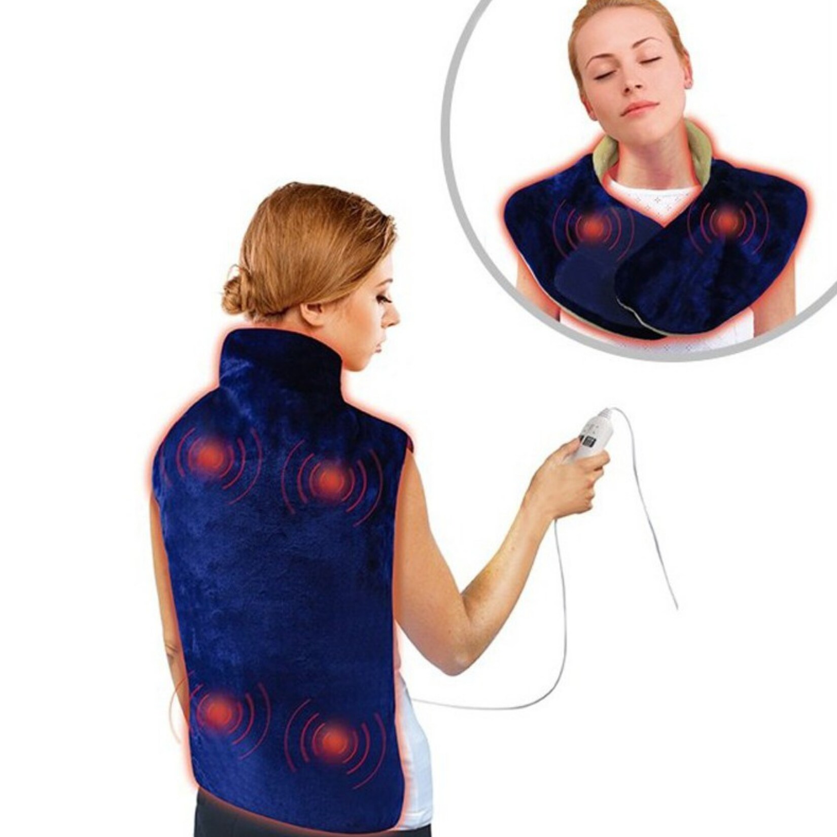 Best Direct® Heizdecke – Heizkissen Rücken mit Massage Backnetix Wrap | 00644812040528