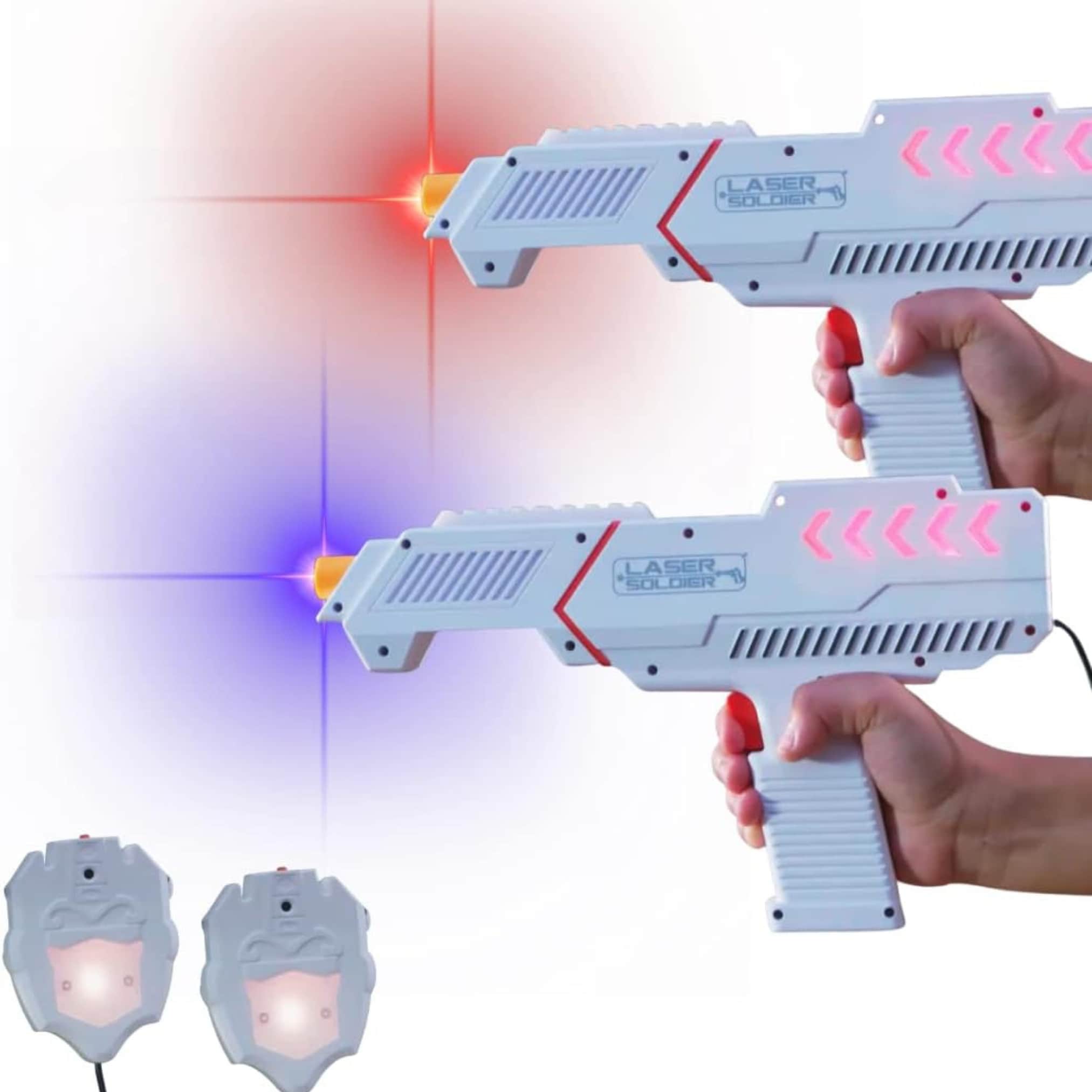 Best Direct&reg; Laserpistolen Set - Lasertag & Weste Laser Soldier Blaster - Bild 1