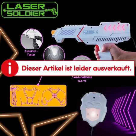 Best Direct® Laserpistolen Set - Lasertag & Weste Laser Soldier
