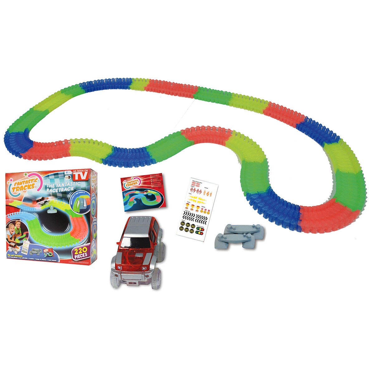 Fantastic Tracks&reg; Autorennbahn - Rennstrecke mit Auto Fantastic Tracks 220 Teile - Bild 1