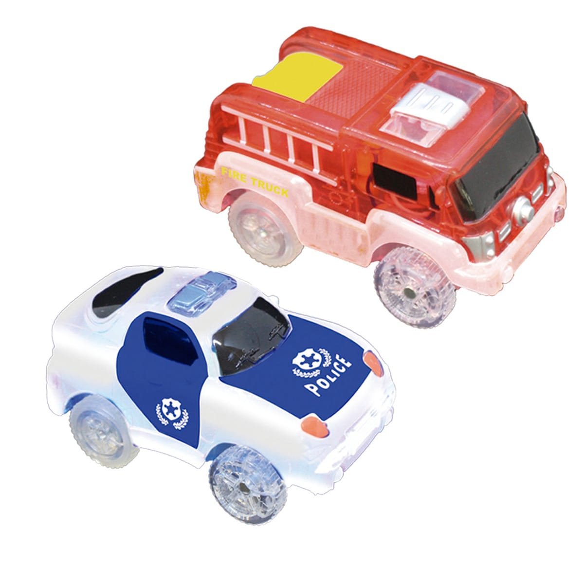 Fantastic Tracks&reg; Ersatzauto Set f&uuml;r Autorennbahn Feuerwehr & Polizei Fantastic Tracks Cars - Bild 1