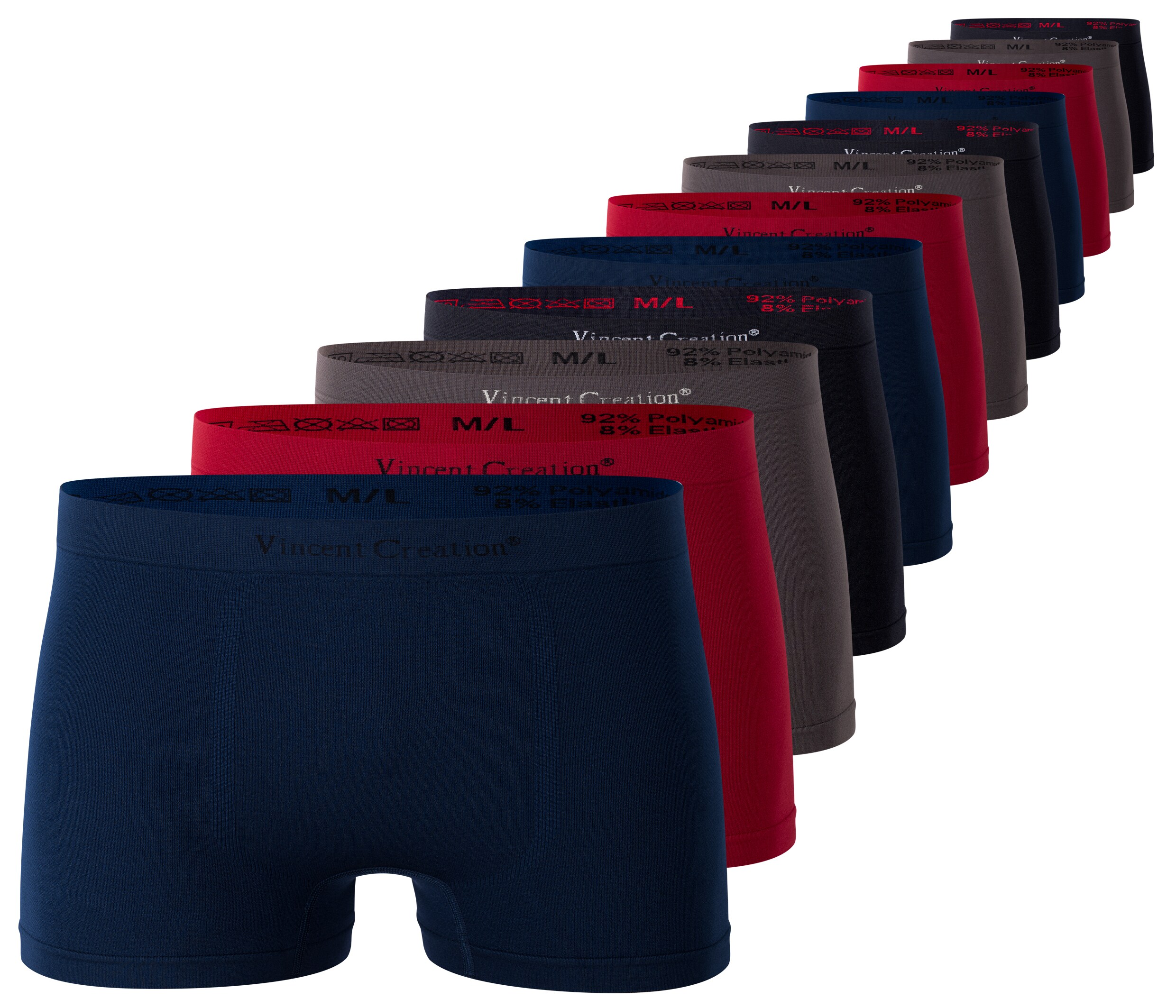 Vincent Creation&reg; Boxershorts 12er Pack, Microfaser - Seamless - Bild 1