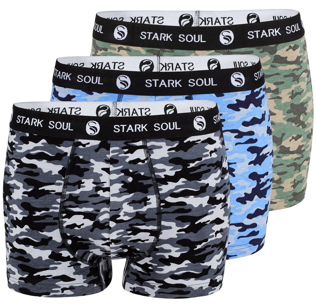 Stark Soul&reg; Boxershorts 3'er Pack, Camouflage - Bild 1