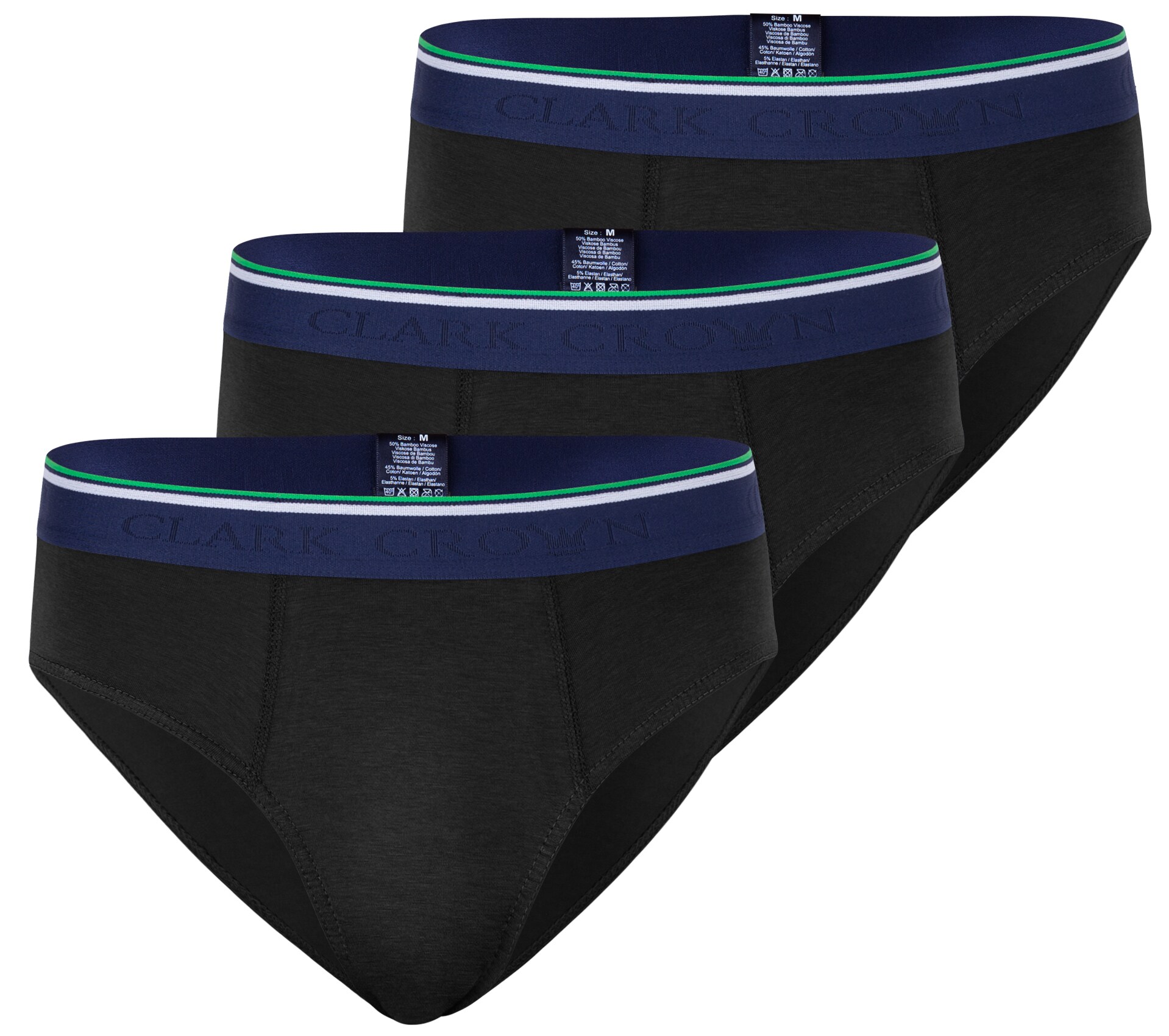 Clark Crown&reg; 3er Pack "Bambus" Sport Slips - Bild 1