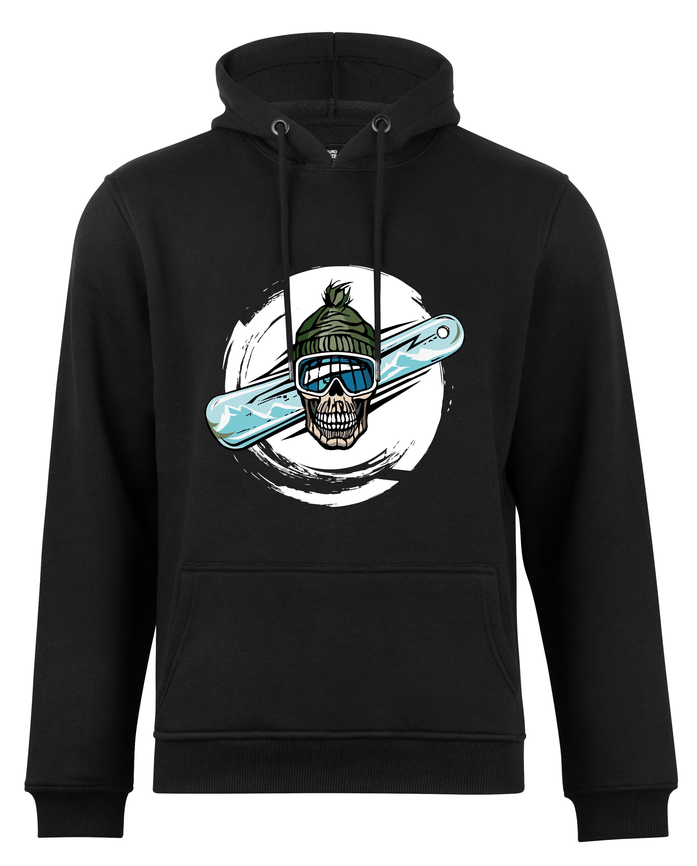 Cotton Prime&reg; Kapuzensweatshirt Skull on Snowboarding - Bild 1