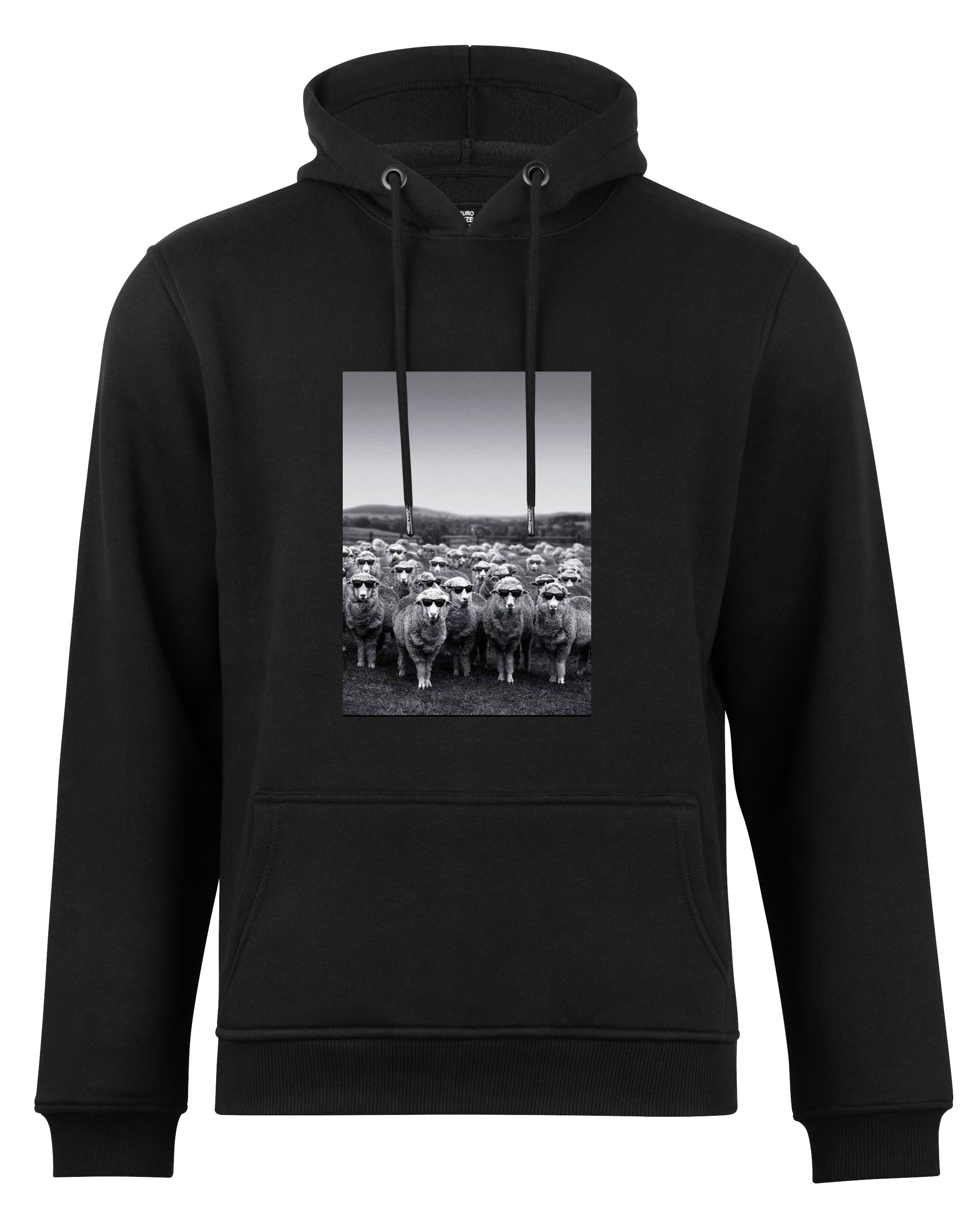 Cotton Prime&reg; Kapuzensweatshirt Schafe mit Sonnenbrille - Bild 1