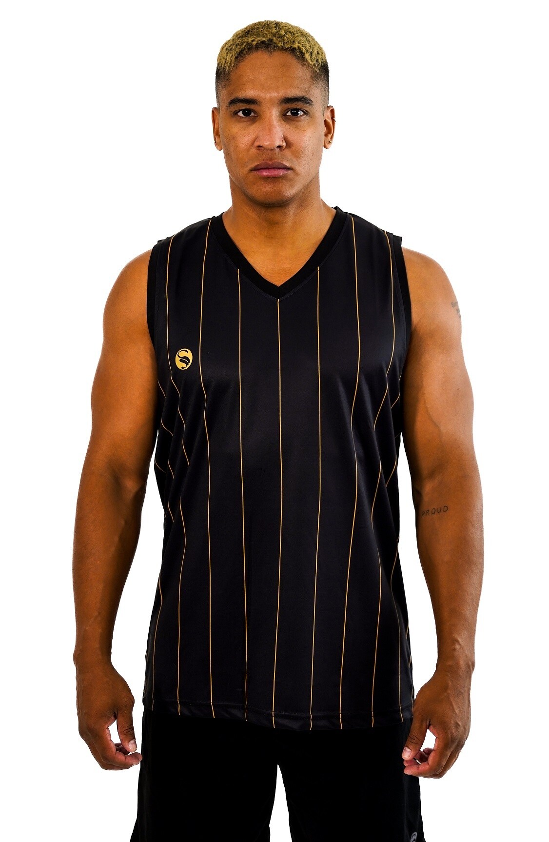 Stark Soul&reg; Sport Shirt "Pinstripes" &Auml;rmeloses Tank Top - Bild 1