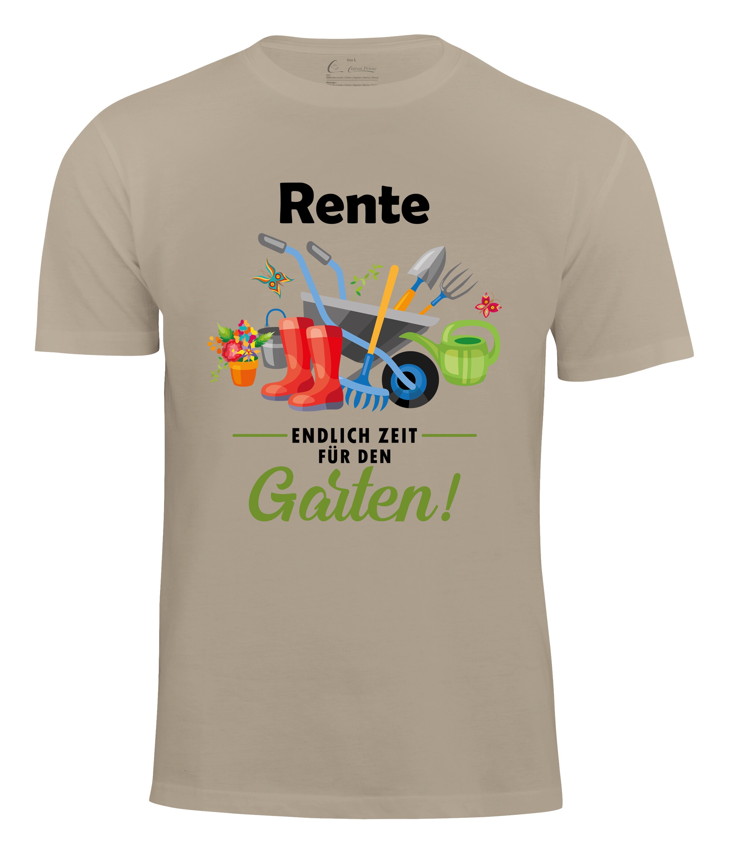 Cotton Prime&reg; T-Shirt Rente - Endlich Zeit f&uuml;r den Garten - Bild 1
