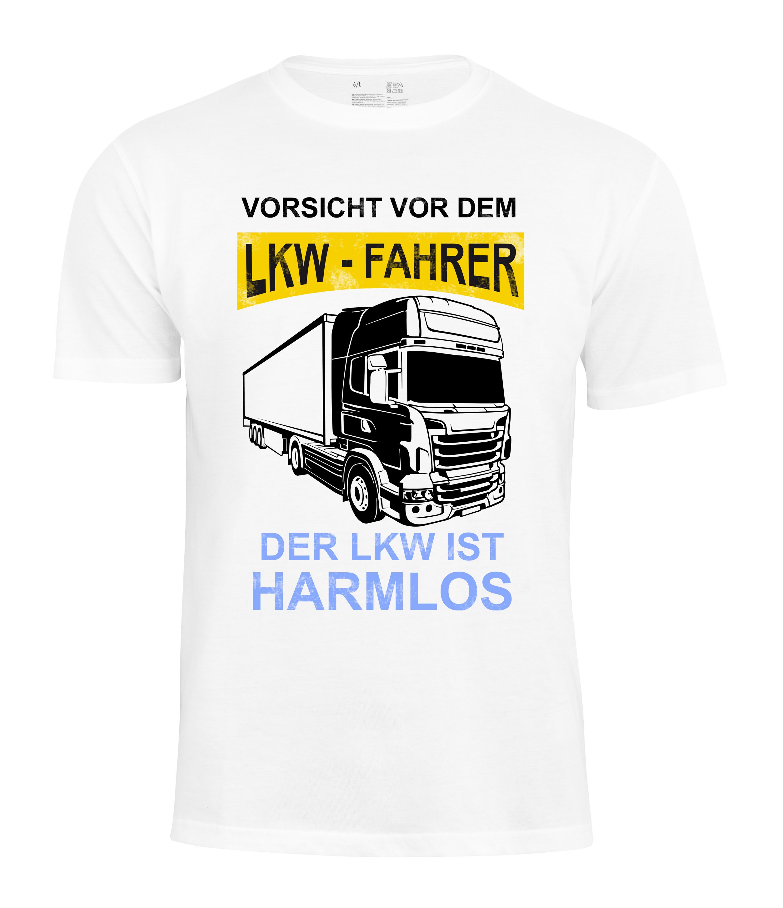 Cotton Prime&reg; T-Shirt "Vorsicht vor dem LKW-Fahrer" - Bild 1