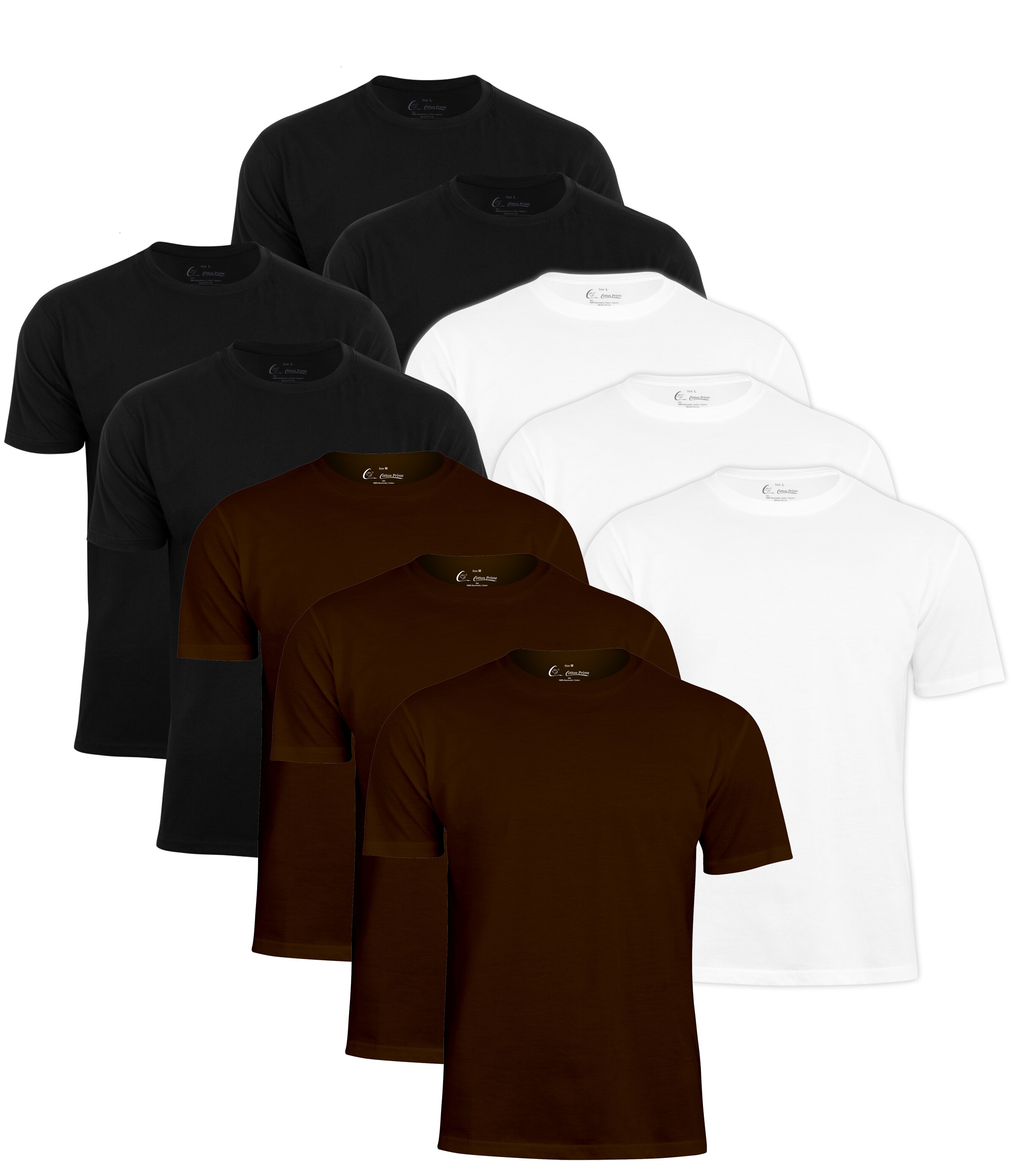 Cotton Prime&reg; 10er Pack T-Shirt Basic O-Neck - Bild 1