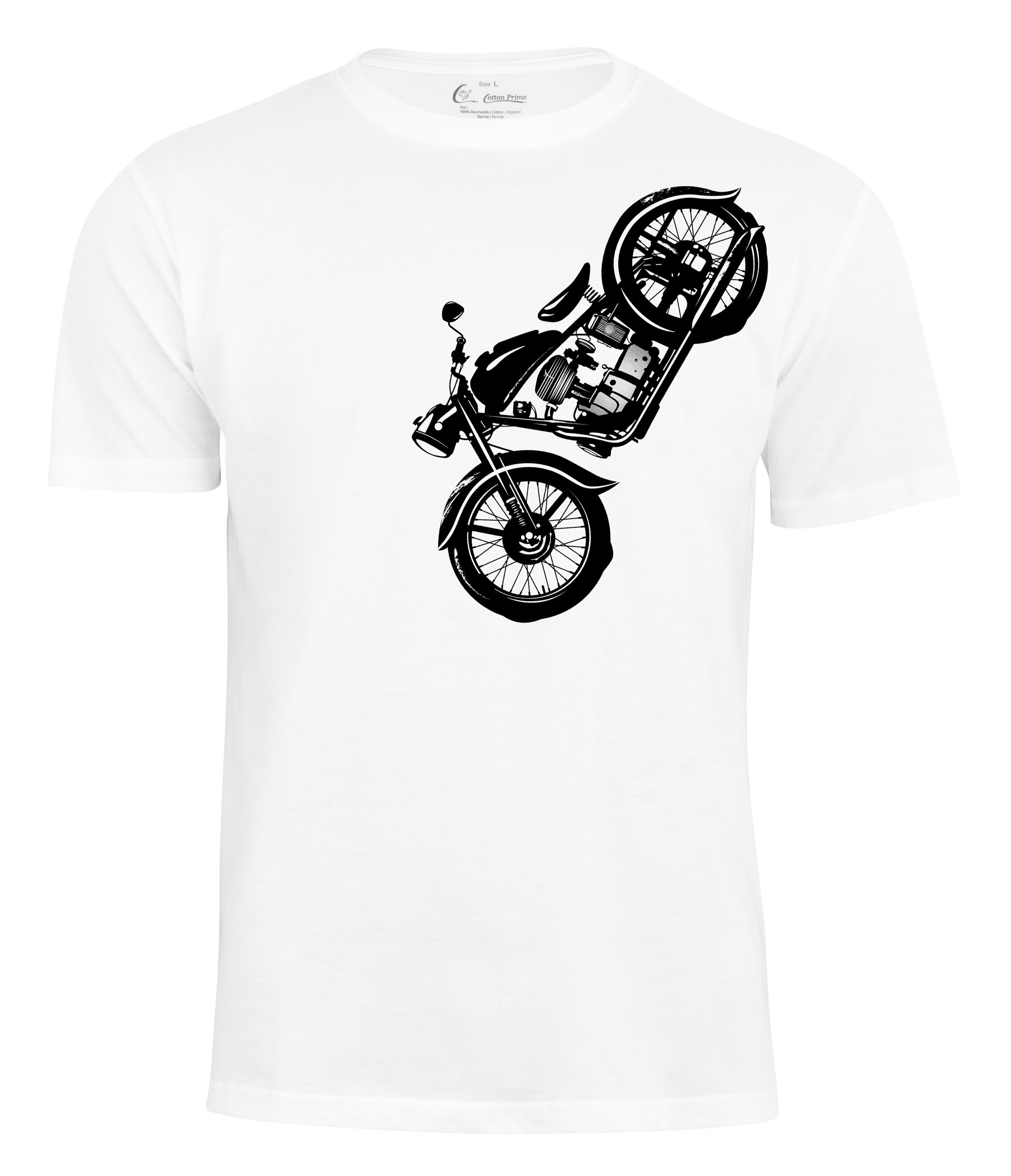 Cotton Prime&reg; T-Shirt Vintage Motorcycle - Bild 1