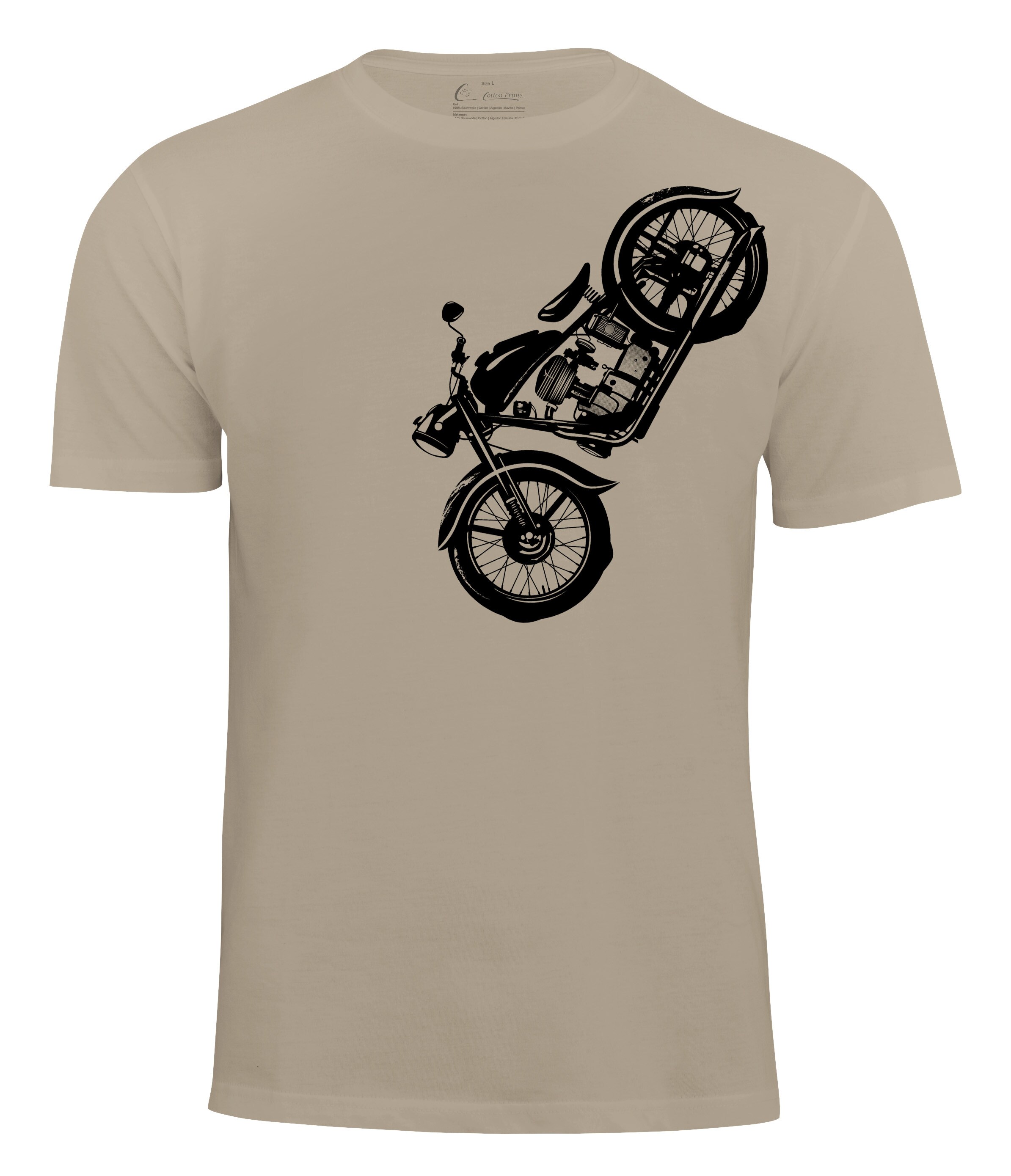 Cotton Prime&reg; T-Shirt Vintage Motorcycle - Bild 1