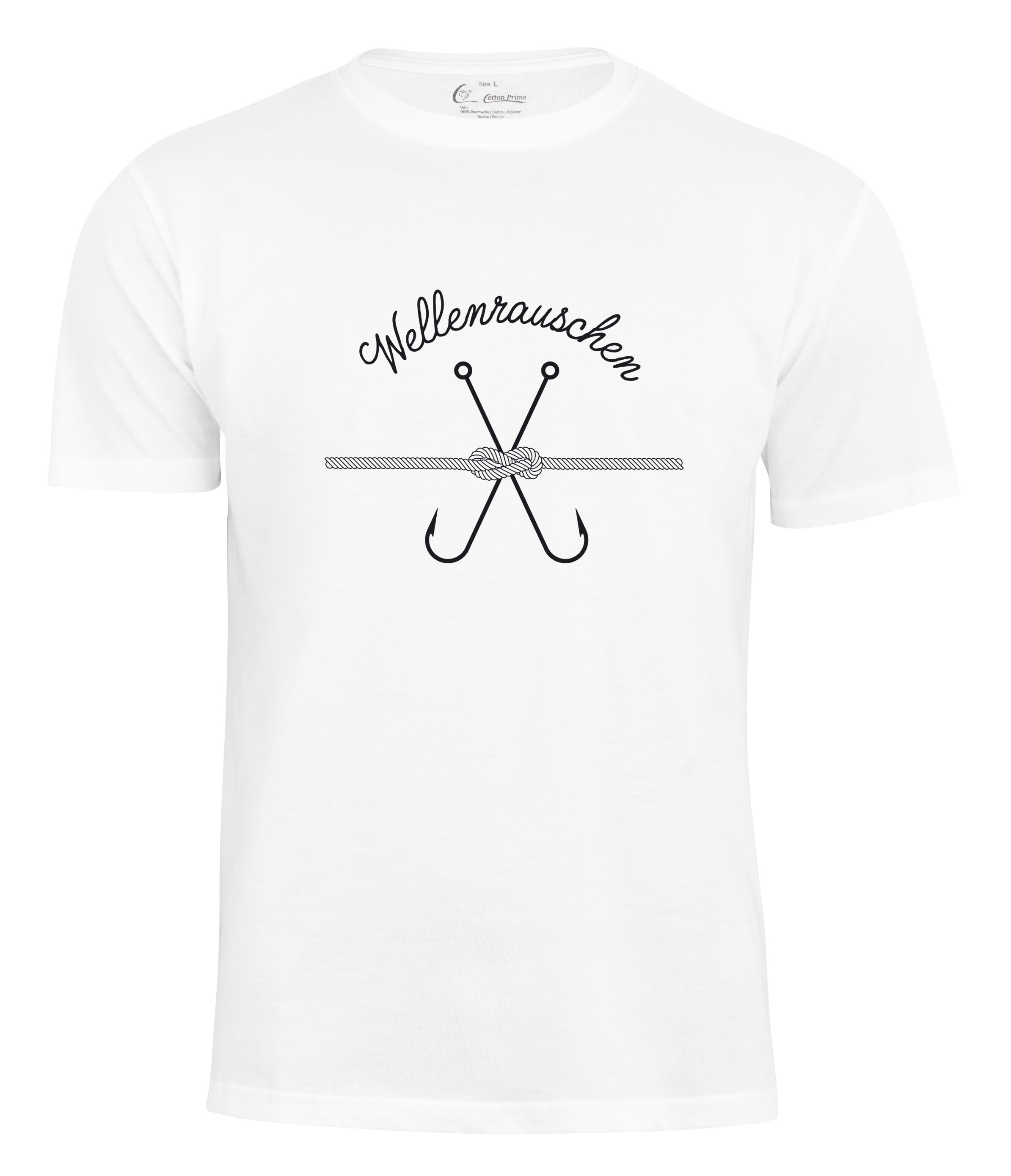 Cotton Prime&reg; Anker T-Shirt - Wellenrauschen - Bild 1