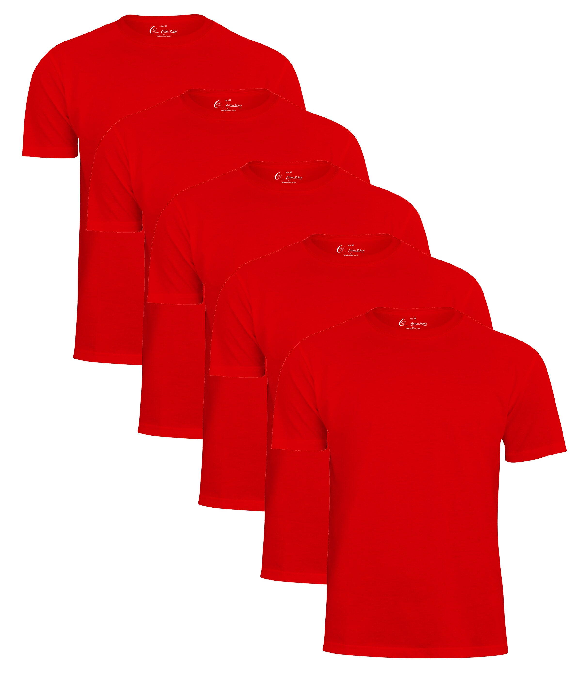 Cotton Prime&reg; 5er Pack T-Shirt Basic O-Neck - Bild 1