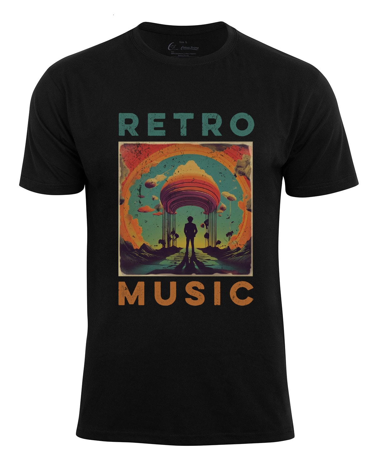 Cotton Prime&reg; T-Shirt Retro Music - Bild 1