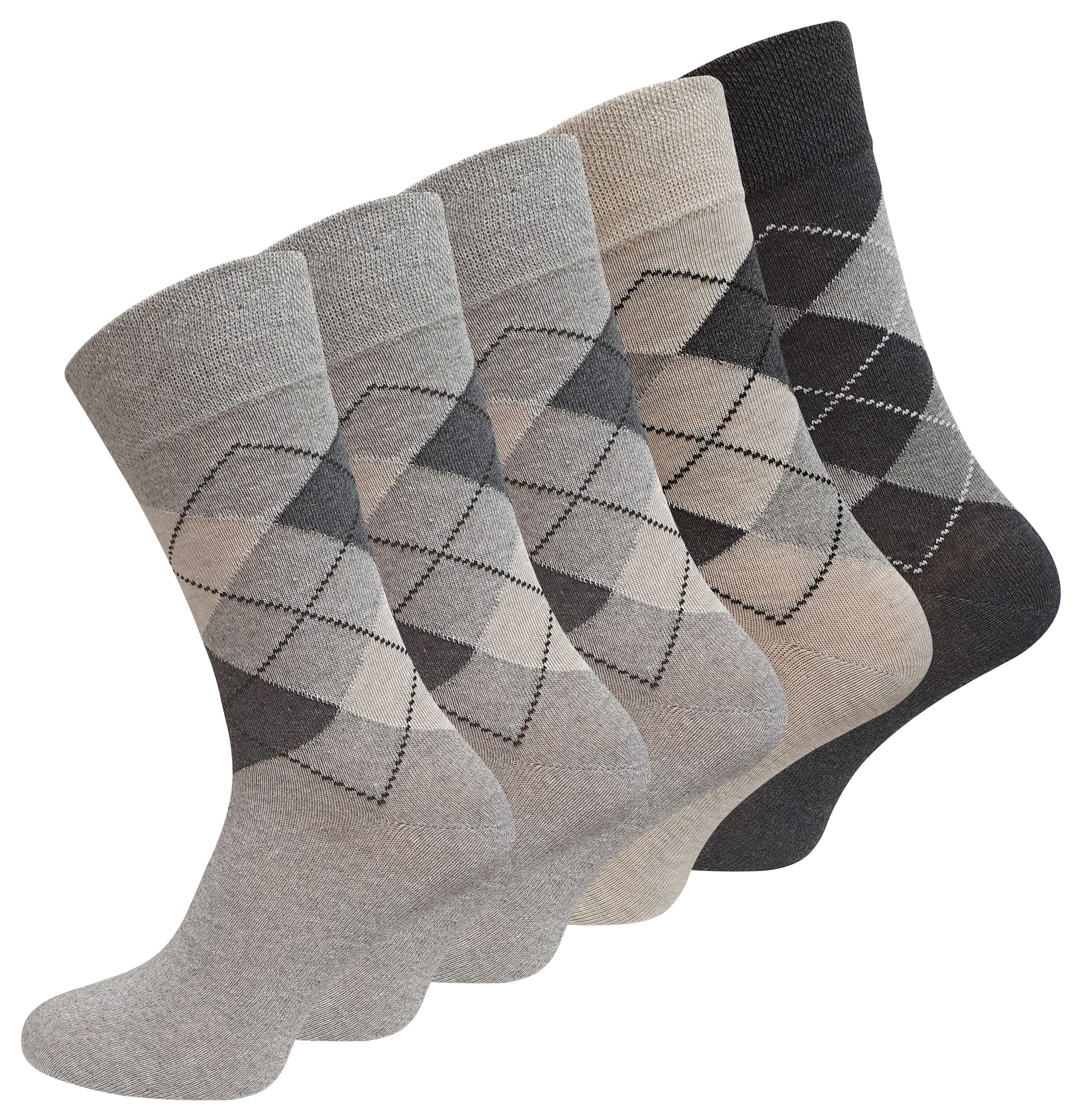 Cotton Prime&reg; 10 Paar Socken mit KARO Muster - Bild 1