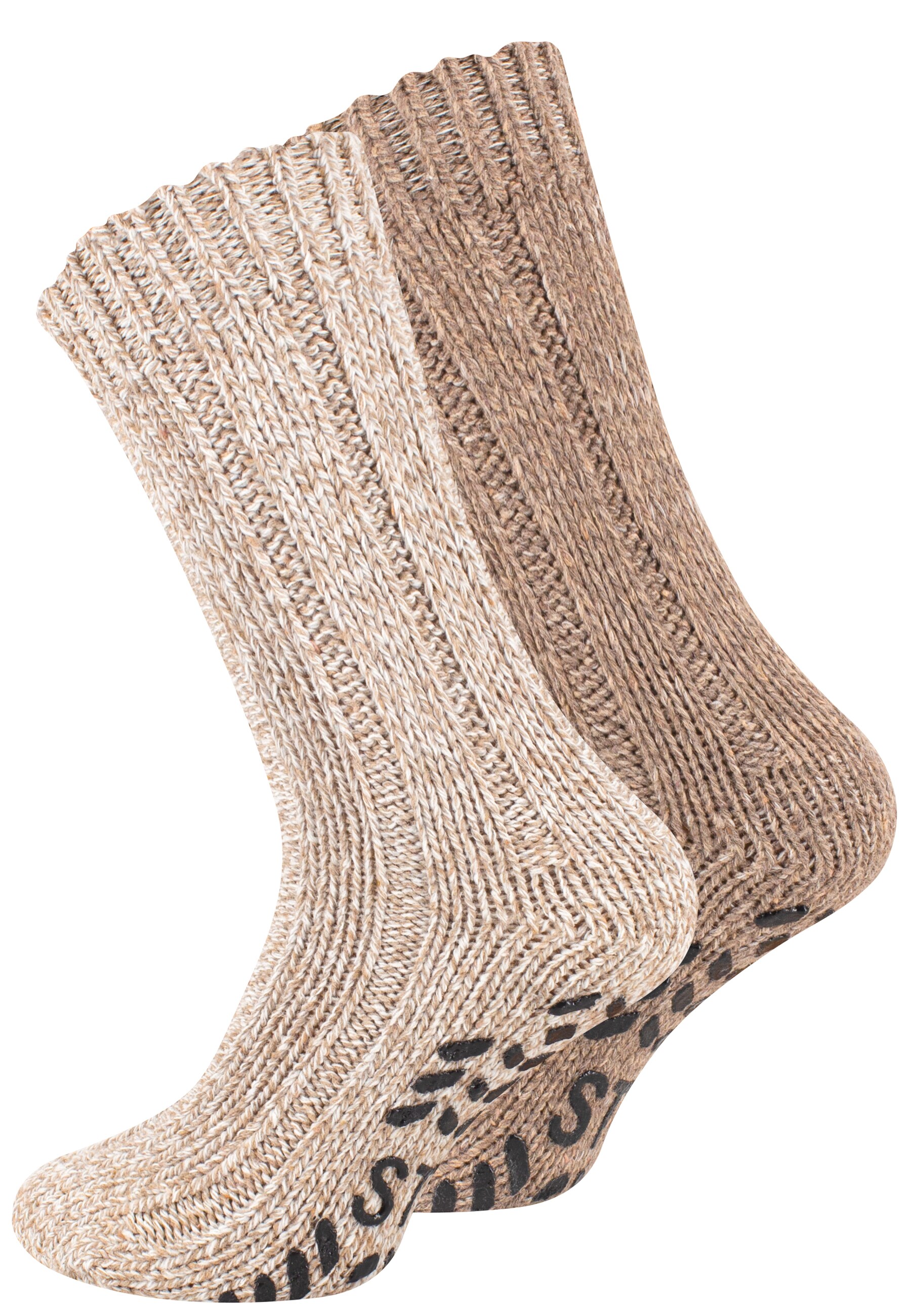 Cotton Prime&reg; 2 Paar Norweger Woll-Strick-Socken - Bild 1