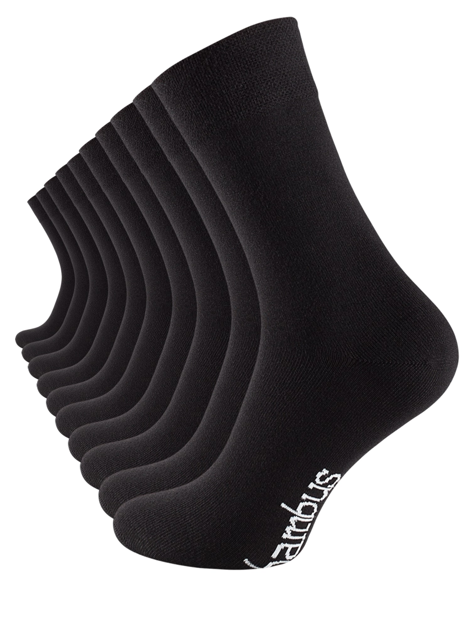 Cotton Prime&reg; Basicsocken 10 Paar f&uuml;r Damen & Herren Bambussocken ohne Gummibund - Bild 1