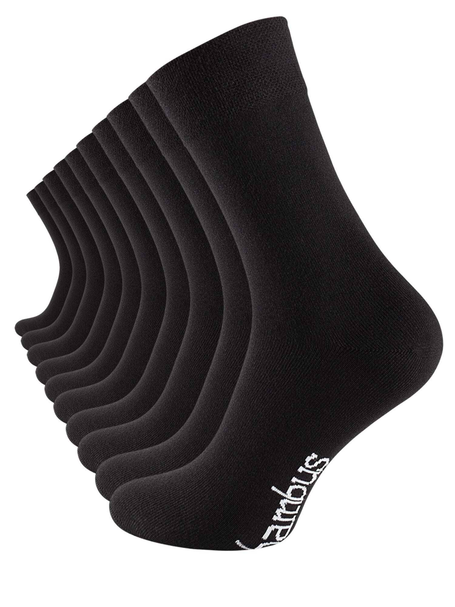 Cotton Prime&reg; Basicsocken 10 Paar f&uuml;r Damen & Herren Bambussocken ohne Gummibund - Bild 1
