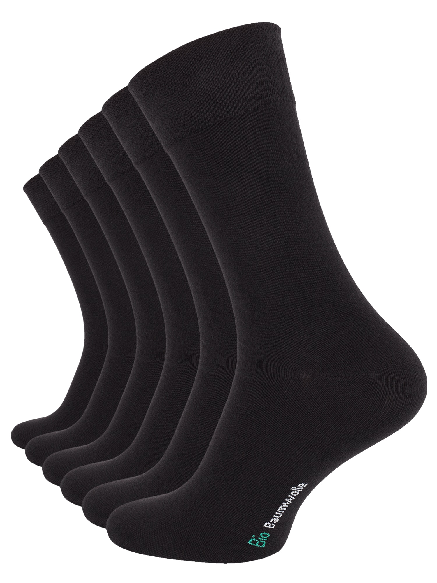 Vincent Creation&reg; Business Bio Baumwollsocken 6 Paar - Bild 1