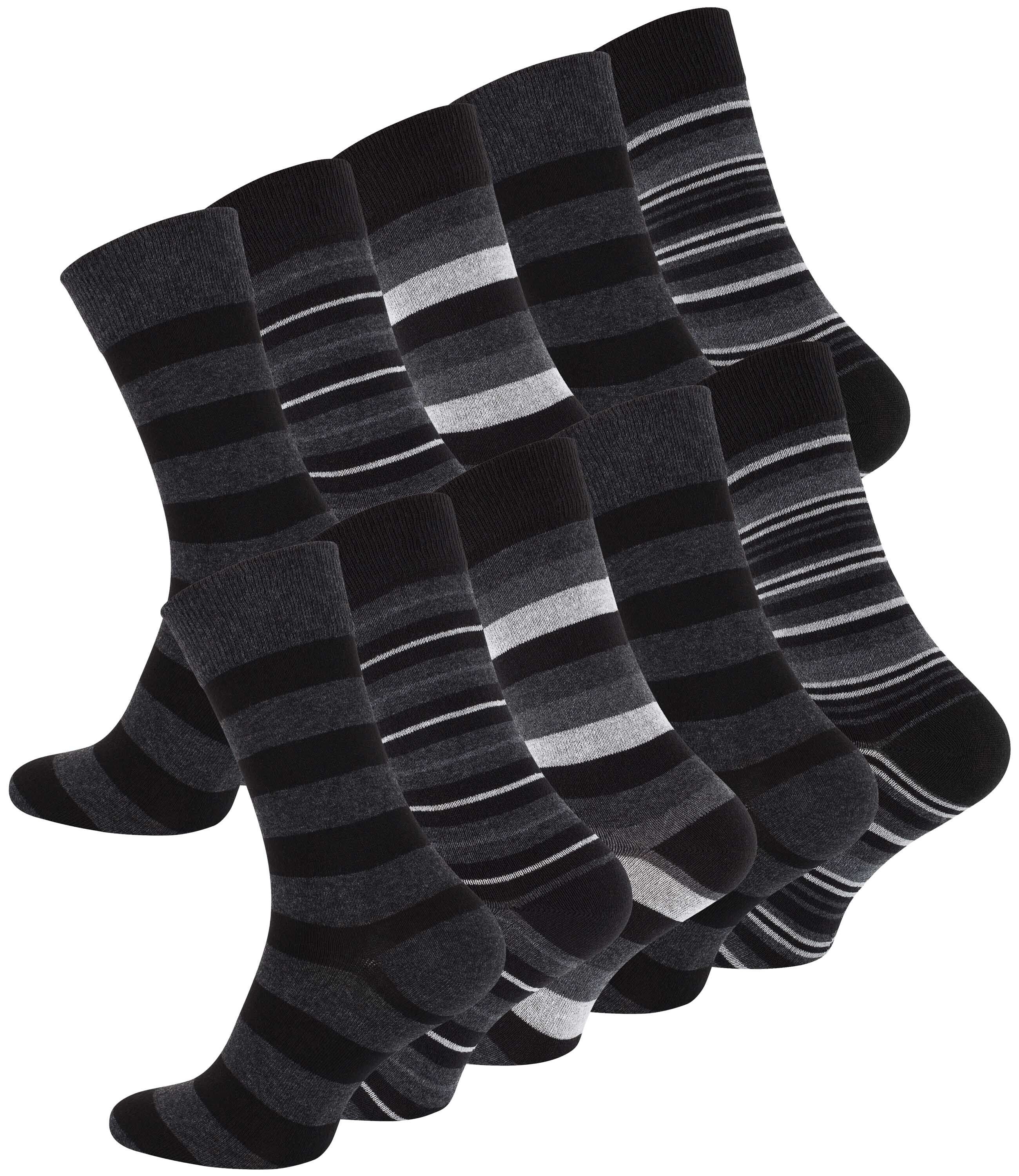 Vincent Creation&reg; Casual Socken "STRIPES" 10 Paar - Bild 1