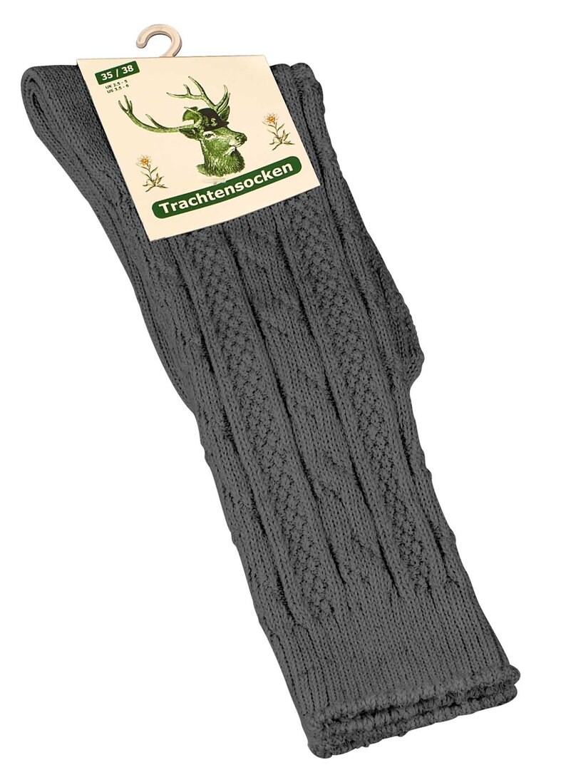 Cotton Prime&reg; Trachtensocken 2 Paar, mit Zopfmuster - Bild 1