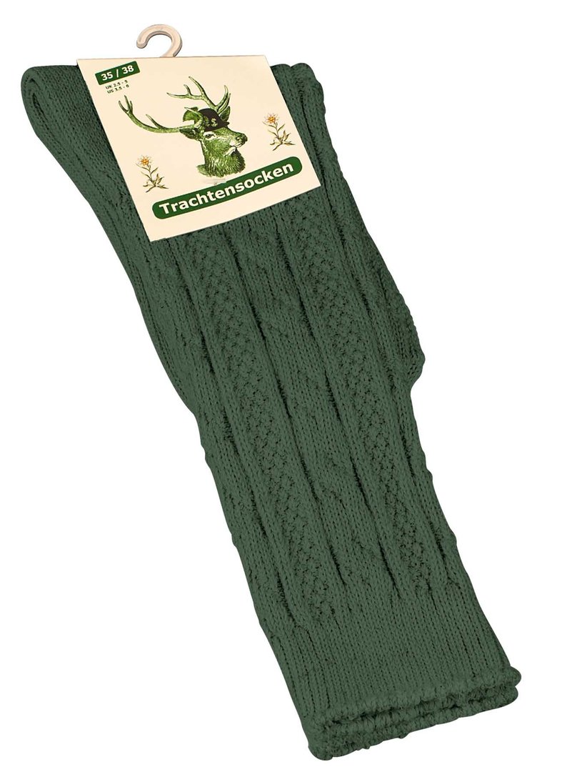 Cotton Prime&reg; Trachtensocken 2 Paar, mit Zopfmuster - Bild 1