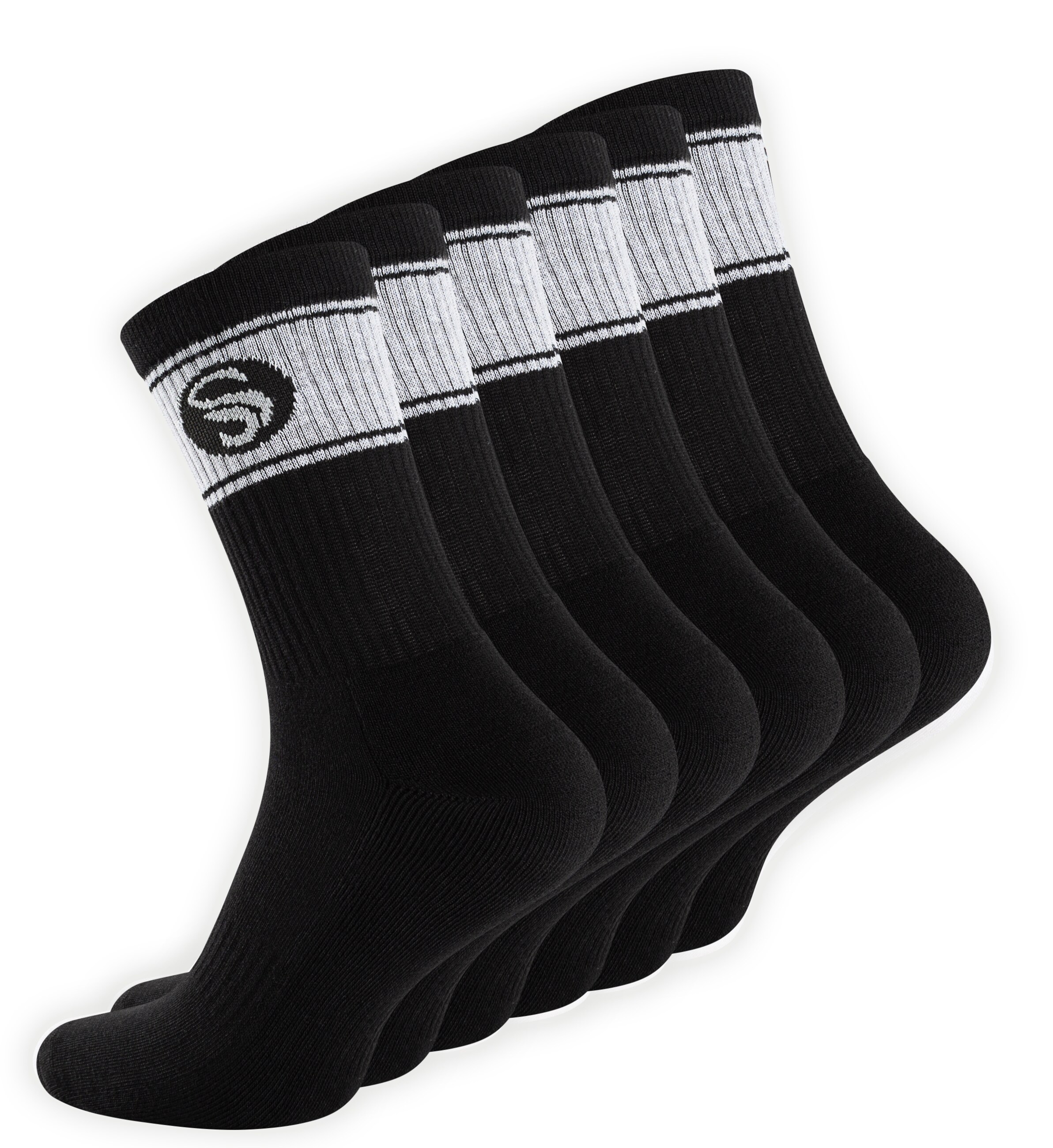 Stark Soul&reg; 6 Paar Sportsocken im RETRO Design - Frotteesohle - Bild 1