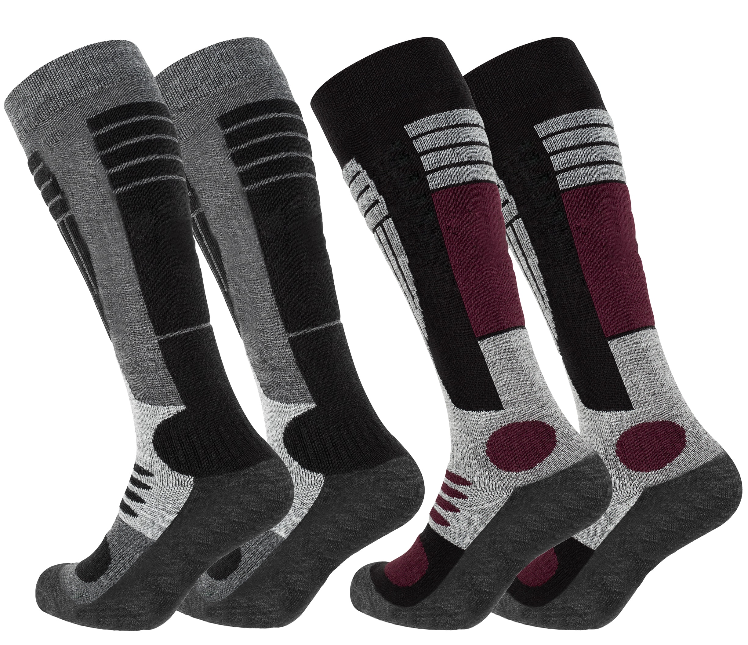 Cotton Prime&reg; Ski & Snowboard Socken 2 Paar Wintersport Kniestr&uuml;mpfe - Bild 1
