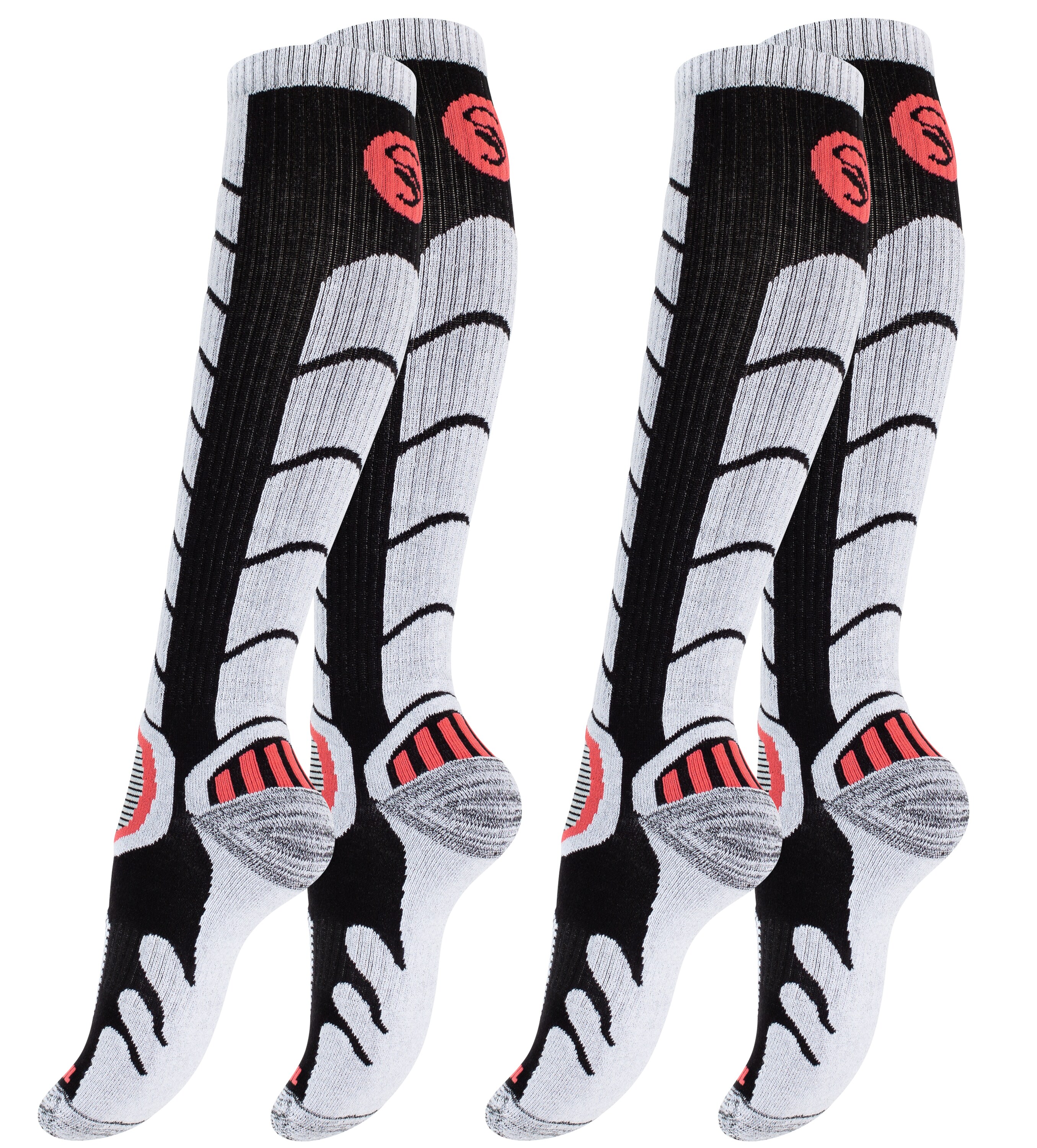 Stark Soul&reg; 2 Paar Damen Skistr&uuml;mpfe / Skisocken mit Spezialpolsterung - Bild 1