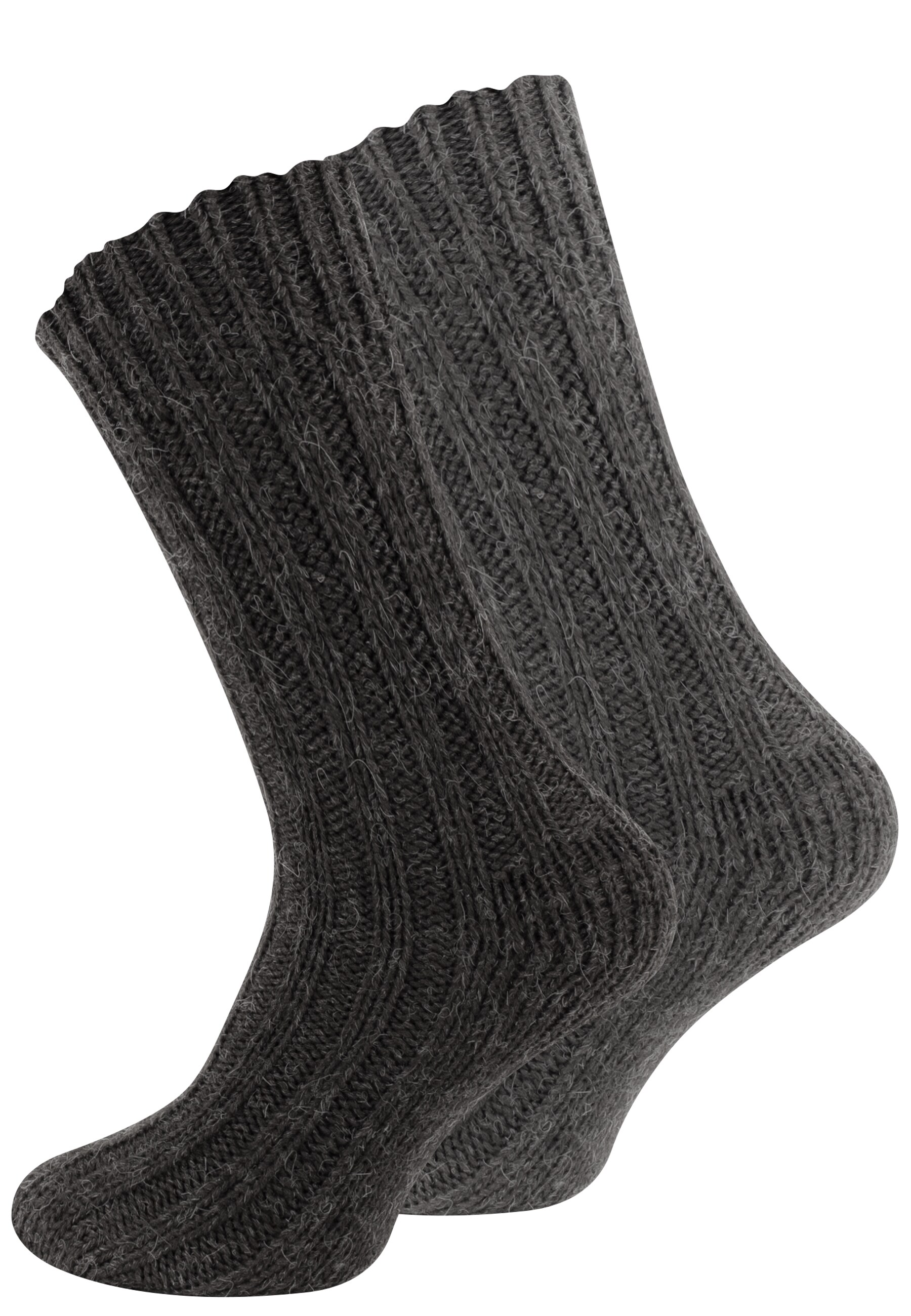 Cotton Prime&reg; 4 Paar Stricksocken mit Alpakawolle Unisex Alpakasocken - Bild 1