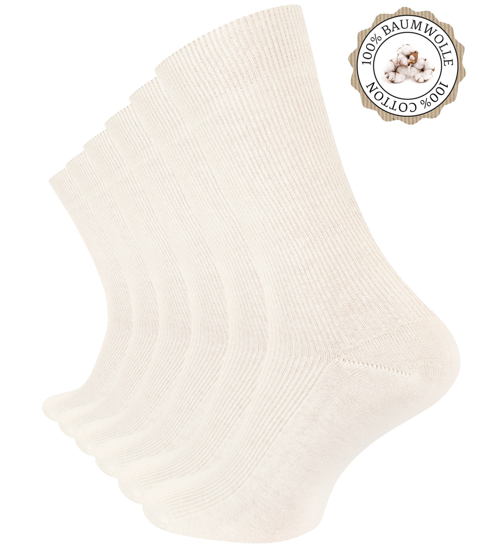 Clark Crown&reg; 6 Paar 100% Baumwoll-Socken - Bild 1