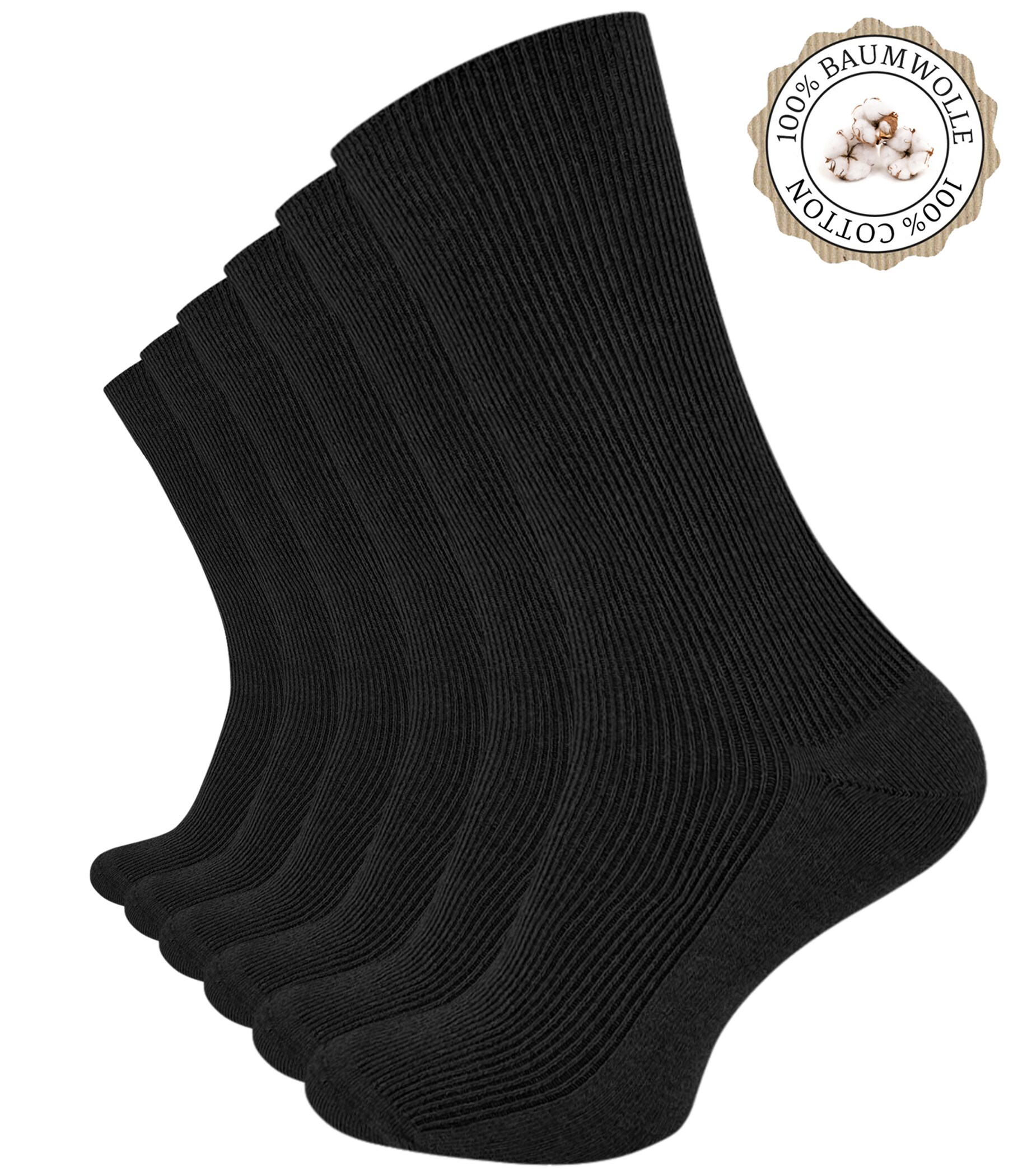 Clark Crown&reg; 6 Paar 100% Baumwoll-Socken - Bild 1